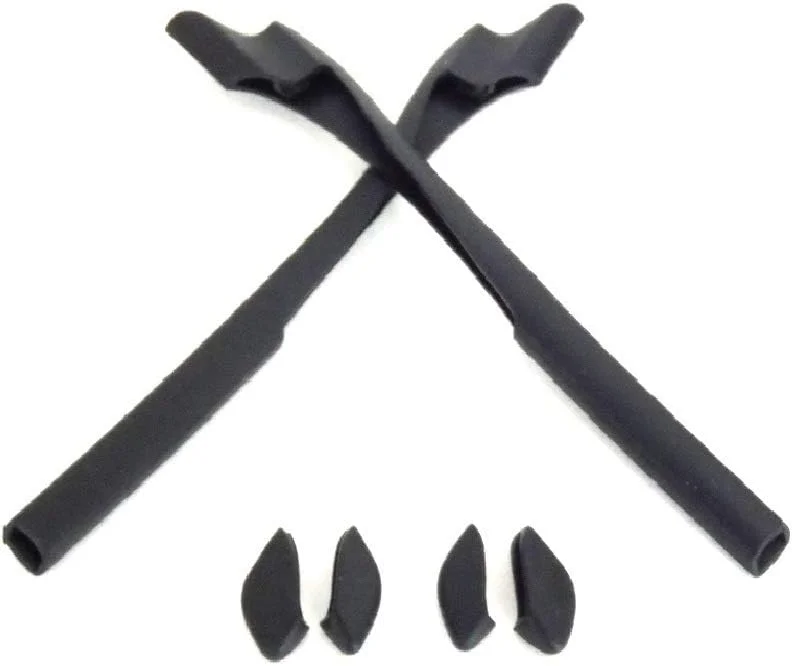 پدهای بینی و روکش دسته عینک مشکی برای Oakley Half Jacket 2.0 پدهای بینی و روکش دسته عینک مشکی برای Oakley Half Jacket 2.0