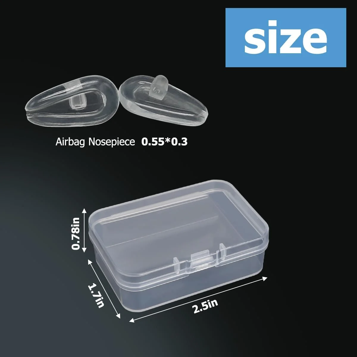 ۵ جفت پد بینی نرم عینک، کیت تعمیر عینک، مجموعه نگهدارنده بینی، مدل نرم، شفاف