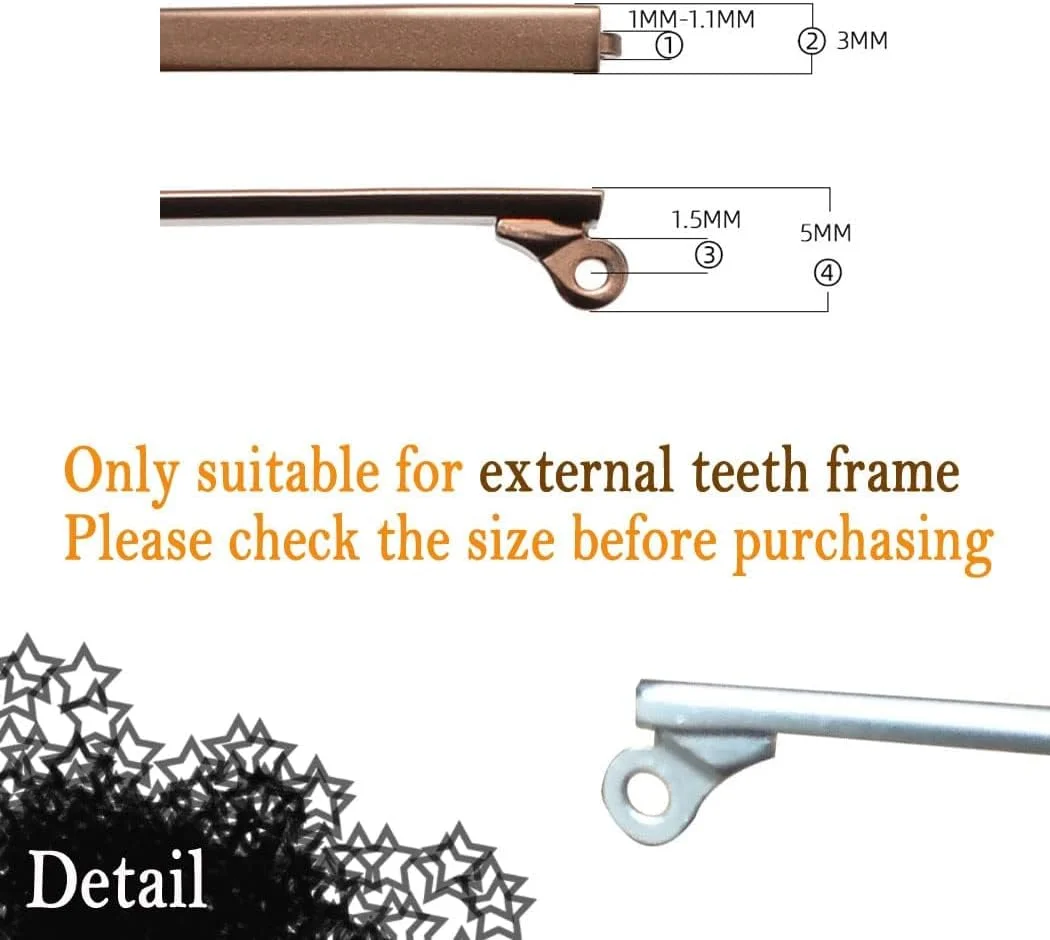 یک جفت دسته فلزی جایگزین عینک، دسته های جایگزین مشکی عینک، بازوهای عینک، پیچ ها، واشرهای پیچ و گوشتی 3 در 1 دندانه محدب تک دندانه (عرض دسته 3.8 میلی متر) یک جفت دسته فلزی جایگزین عینک، دسته های جایگزین مشکی عینک، بازوهای عینک، پیچ ها، واشرهای پیچ و گوشتی 3 در 1 دندانه محدب تک دندانه (عرض دسته 3.8 میلی متر)