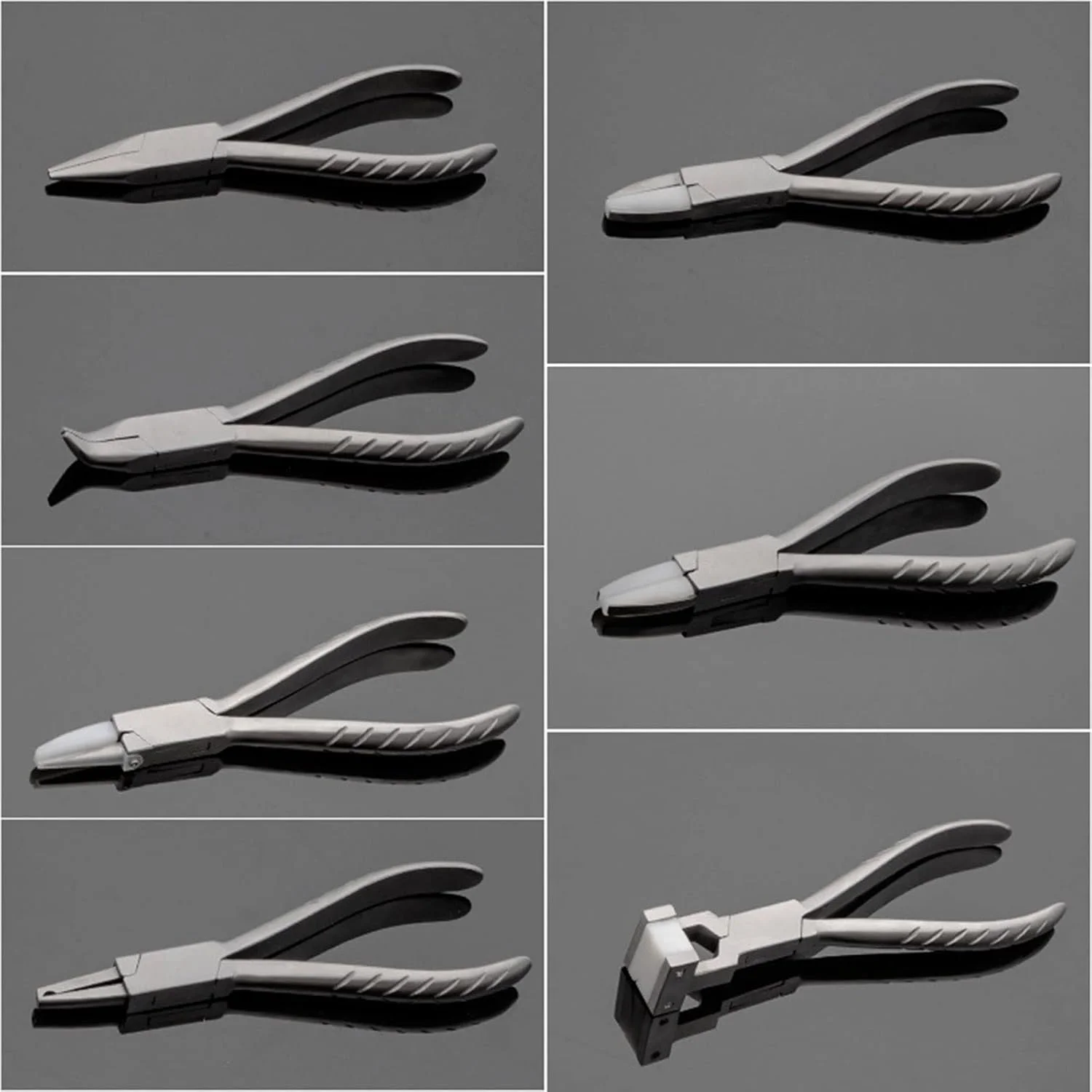 مجموعه تعمیر عینک، ابزار انبردست تعمیر قاب عینک نوری استیل، کیت 7 عددی انبردست عینک + 6 عدد پیچ گوشتی، برای تعمیر، مونتاژ و تنظیم عینک