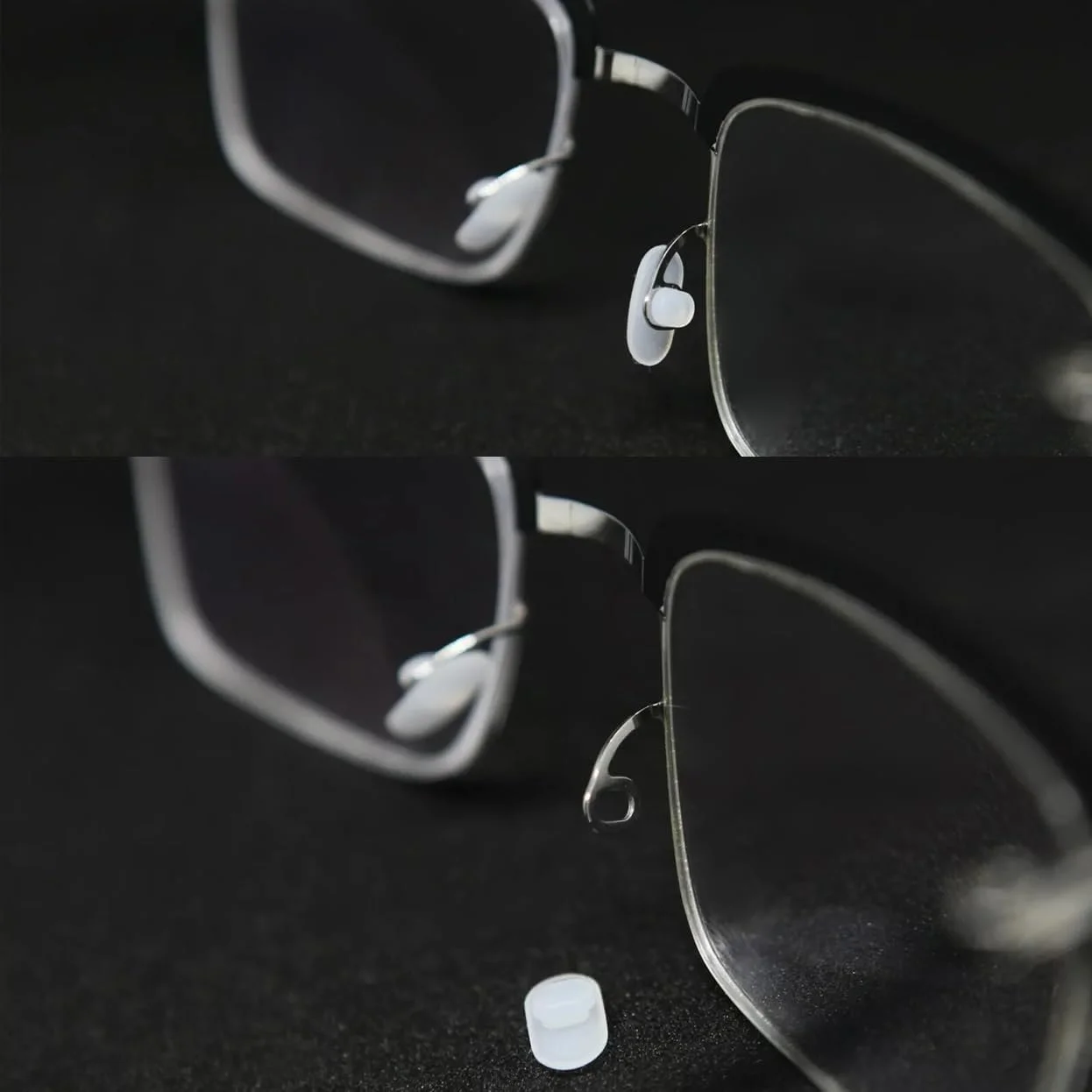 پدهای بینی سیلیکونی جایگزین Mykita، سفید، 3 جفت / 6 جفت، فشاری