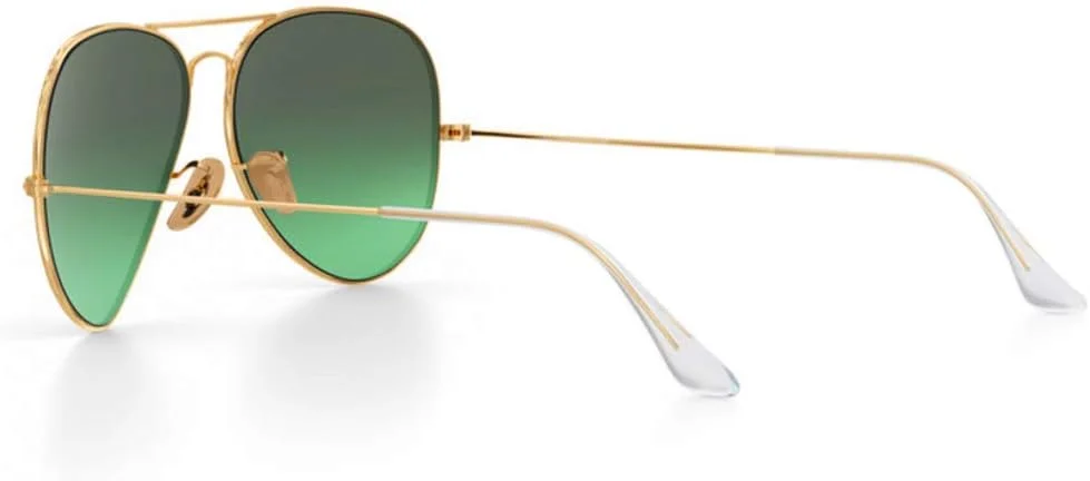 مناسب/جایگزین برای دسته عینک آفتابی خلبانی ری-بن 3025، پدهای بینی و نوک دسته (دسته طلایی + دسته شفاف) مناسب/جایگزین برای دسته عینک آفتابی خلبانی ری-بن 3025، پدهای بینی و نوک دسته (دسته طلایی + دسته شفاف)