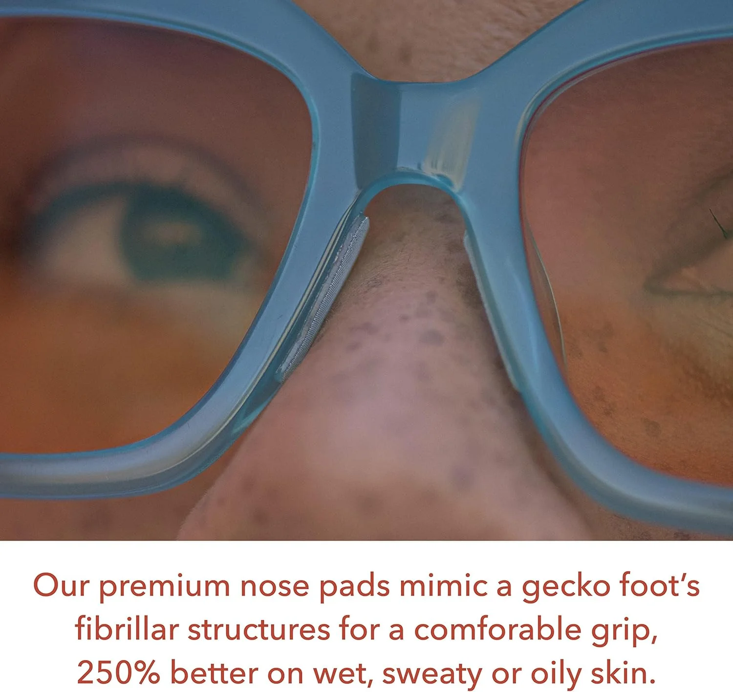 پدهای بینی عینک Setex Gecko Grip (5 جفت شفاف) - پدهای بینی ضد لغزش برای عینک، ساخت ایالات متحده آمریکا، الیاف ریزساختار، چسبندگی فوق العاده قوی و فوق العاده نرم، چسب خودکار، 1 x 7 x 16 میلی متر