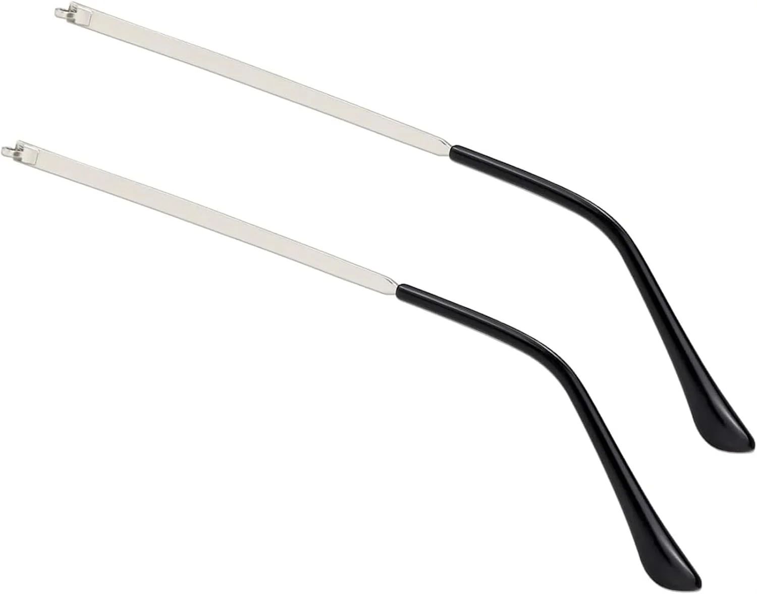 THE WHITE SHOP 1 جفت دسته عینک فلزی جایگزین، دسته فریم عینک جایگزین دسته عینک آفتابی جهانی برای عینک های فلزی نازک، عینک آفتابی (رنگ: نقره ای) THE WHITE SHOP 1 جفت دسته عینک فلزی جایگزین، دسته فریم عینک جایگزین دسته عینک آفتابی جهانی برای عینک های فلزی نازک، عینک آفتابی (رنگ: نقره ای)