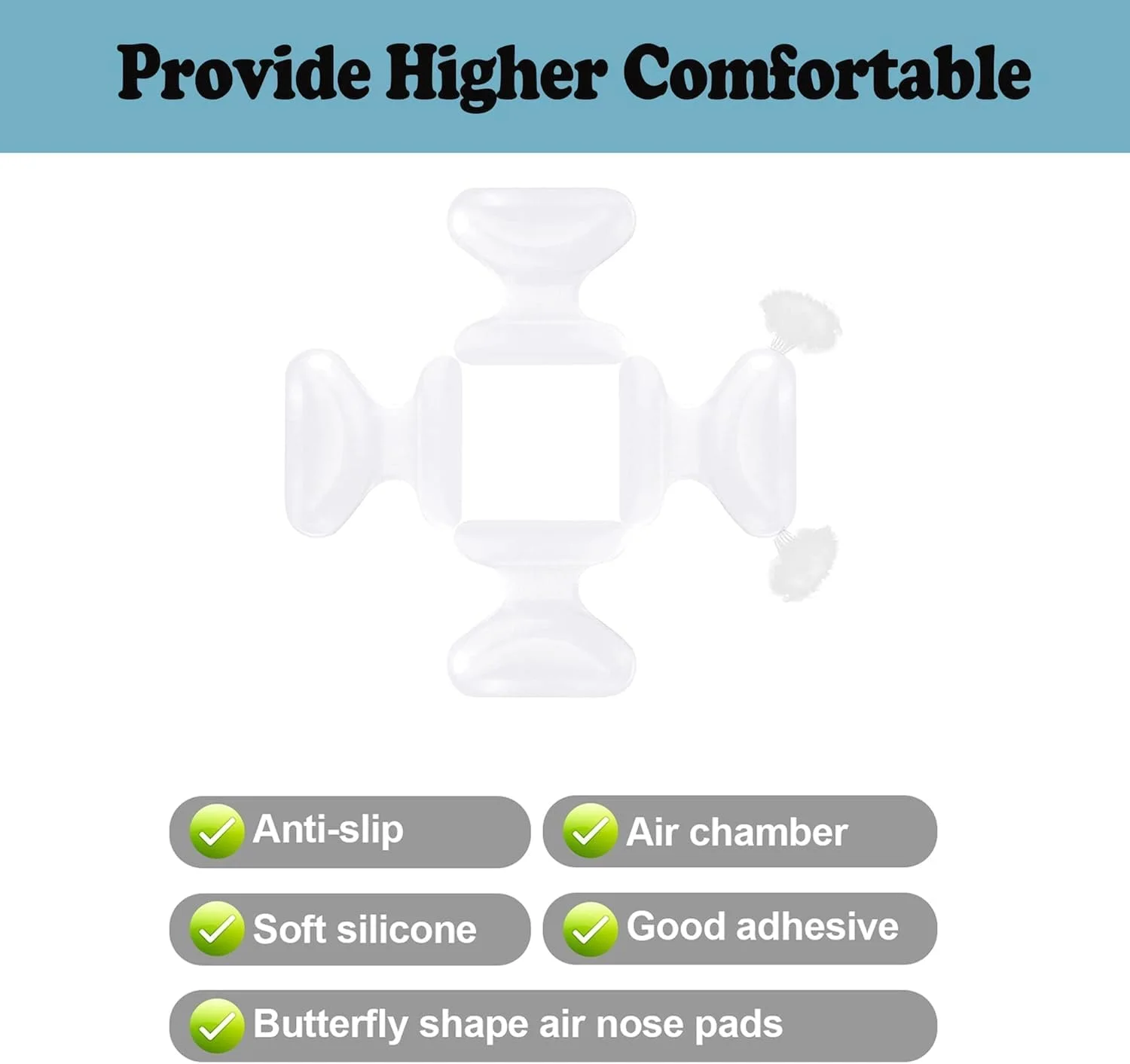 پدهای بینی عینک Yelajoy، سیلیکونی نرم ضد لغزش برای فریم های پلاستیکی عینک و عینک آفتابی پدهای بینی عینک Yelajoy، سیلیکونی نرم ضد لغزش برای فریم های پلاستیکی عینک و عینک آفتابی