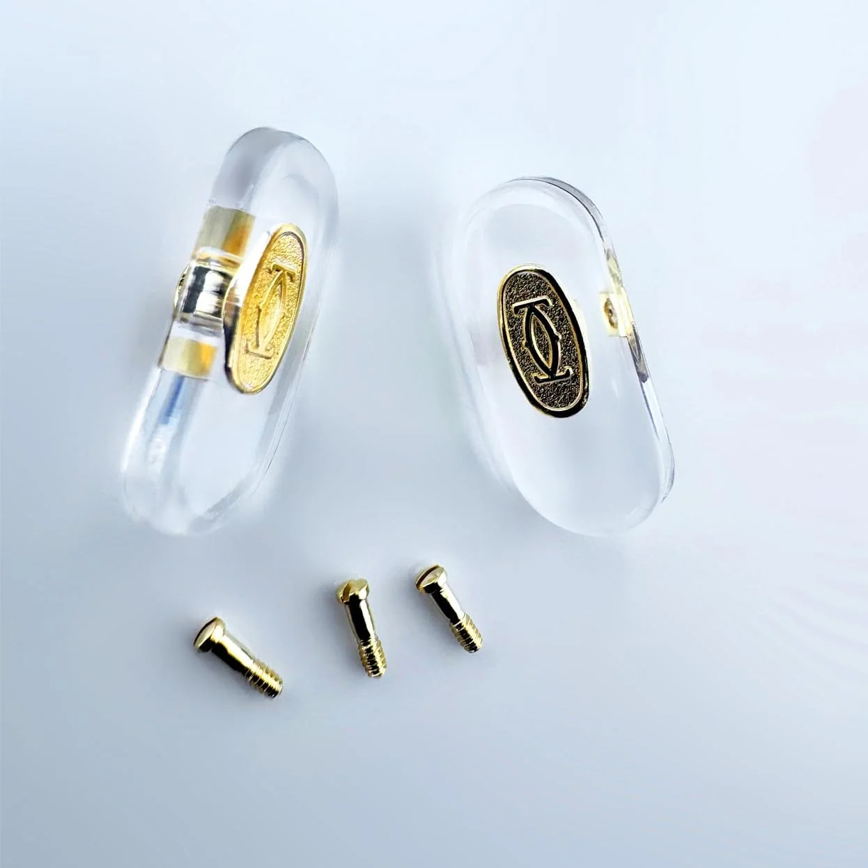 پدهای بینی جایگزین برای عینک و عینک آفتابی کارتیه، سایز بزرگ، همراه با پیچ و پیچ گوشتی