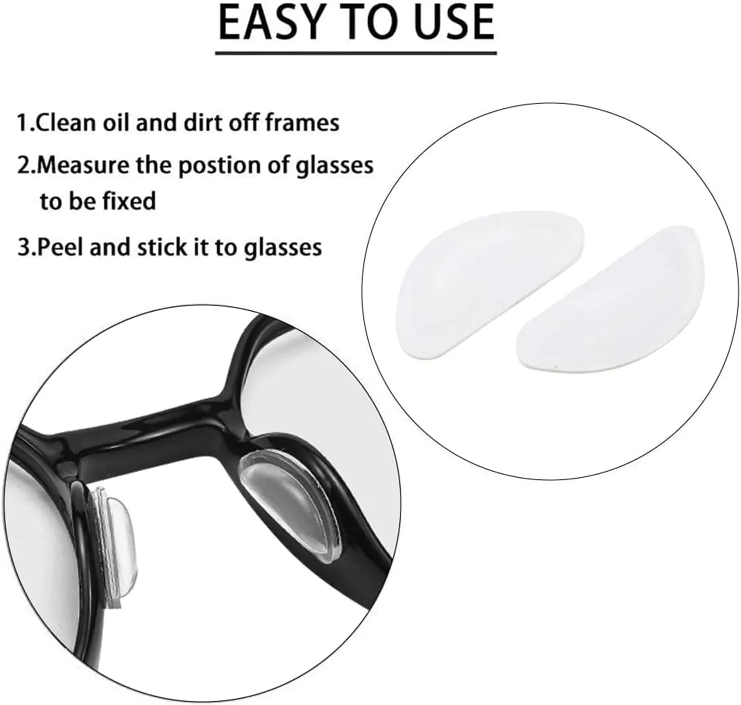 پدهای بینی عینک ELECDON، پد بینی چسبی سیلیکونی نرم برای عینک، پدهای بینی محفظه هوا با ارتفاع ضد لغزش، طراحی نرم و راحت تر برای فریم های پلاستیکی کامل، عینک ها، عینک های آفتابی 20 جفت پدهای بینی عینک ELECDON، پد بینی چسبی سیلیکونی نرم برای عینک، پدهای بینی محفظه هوا با ارتفاع ضد لغزش، طراحی نرم و راحت تر برای فریم های پلاستیکی کامل، عینک ها، عینک های آفتابی 20 جفت