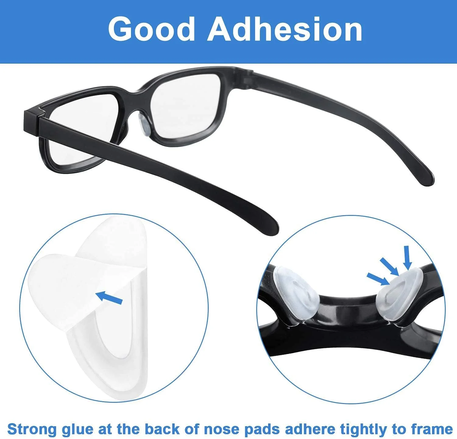پدهای بینی چسبی عینک، سیلیکونی نرم ضد لغزش با شکل D، پد بینی چسبی عینک برای عینک های طبی، عینک آفتابی - 12 جفت (15 x 6 x 1.5 میلی متر) پدهای بینی چسبی عینک، سیلیکونی نرم ضد لغزش با شکل D، پد بینی چسبی عینک برای عینک های طبی، عینک آفتابی - 12 جفت (15 x 6 x 1.5 میلی متر)
