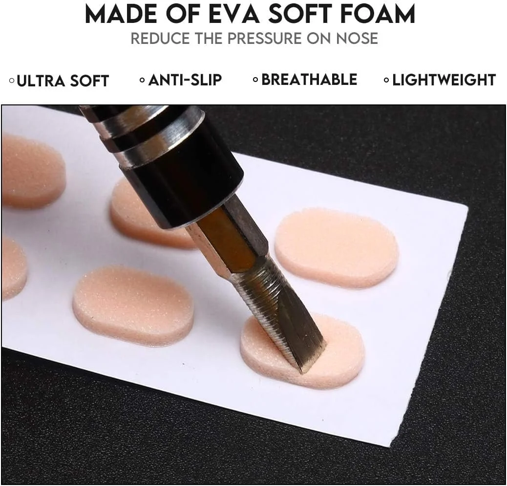 پدهای بینی فومی نرم تزویق، 60 عددی، پدهای بینی خود چسب ضد لغزش برای عینک آفتابی و عینک مطالعه پدهای بینی فومی نرم تزویق، 60 عددی، پدهای بینی خود چسب ضد لغزش برای عینک آفتابی و عینک مطالعه