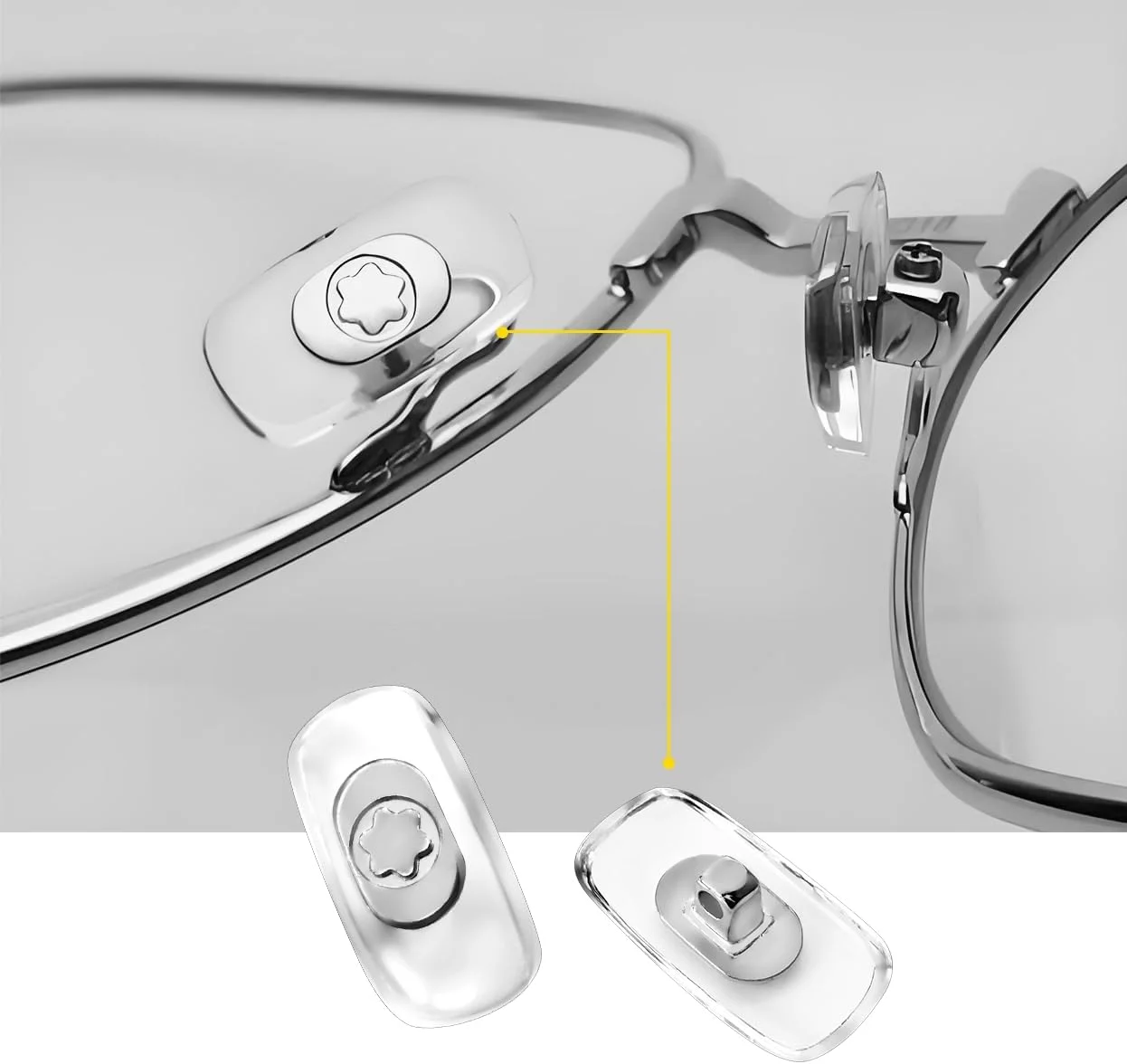 پدهای بینی جایگزین برای عینک آفتابی و عینک های طبی مونت بلانک پدهای بینی جایگزین برای عینک آفتابی و عینک های طبی مونت بلانک