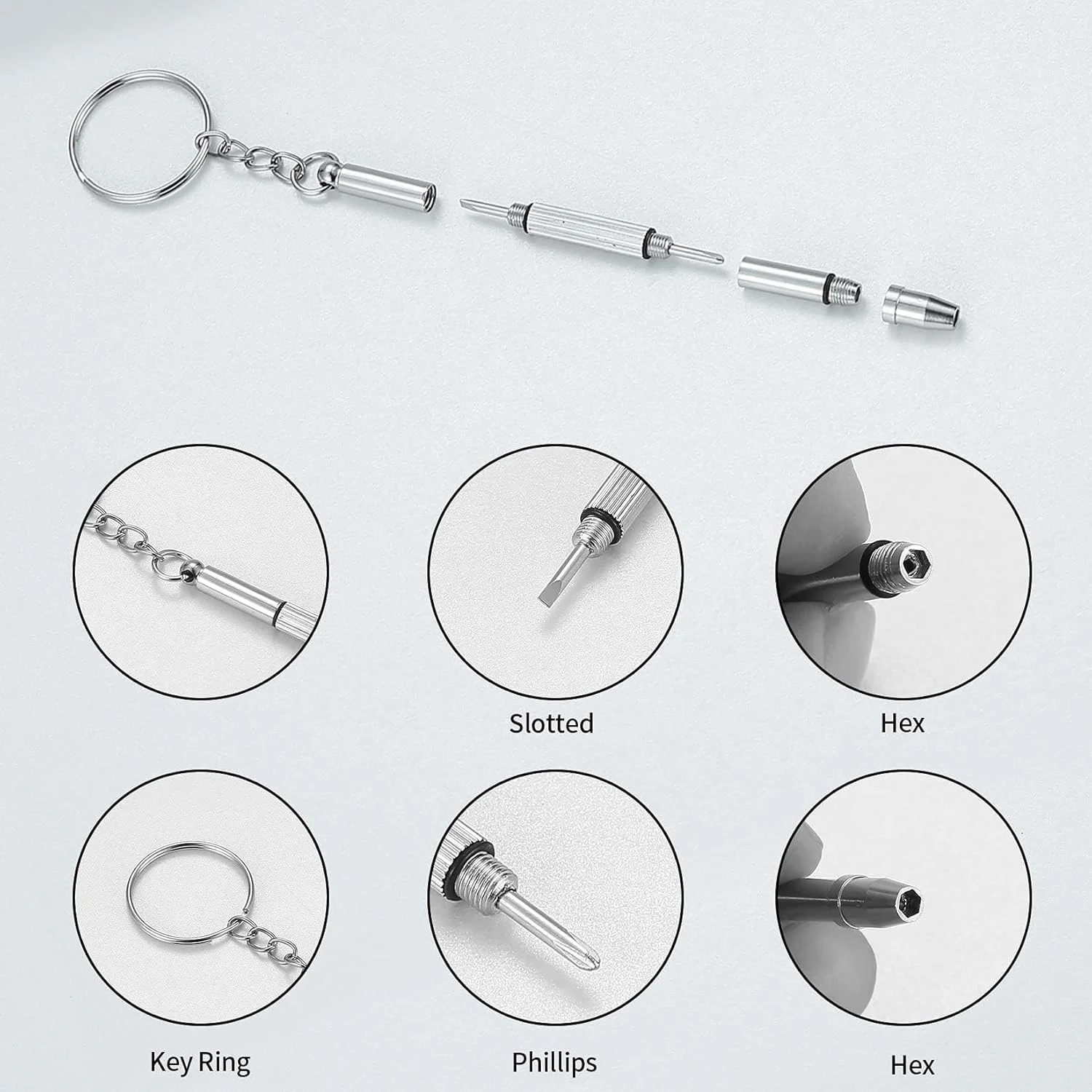 مجموعه تعمیر عینک NALACAL، شامل پیچ گوشتی، پد بینی عینک، دستمال عینک، موچین، مناسب برای عینک، ساعت، مجموعه تعمیر - 500 قطعه مجموعه تعمیر عینک NALACAL، شامل پیچ گوشتی، پد بینی عینک، دستمال عینک، موچین، مناسب برای عینک، ساعت، مجموعه تعمیر - 500 قطعه