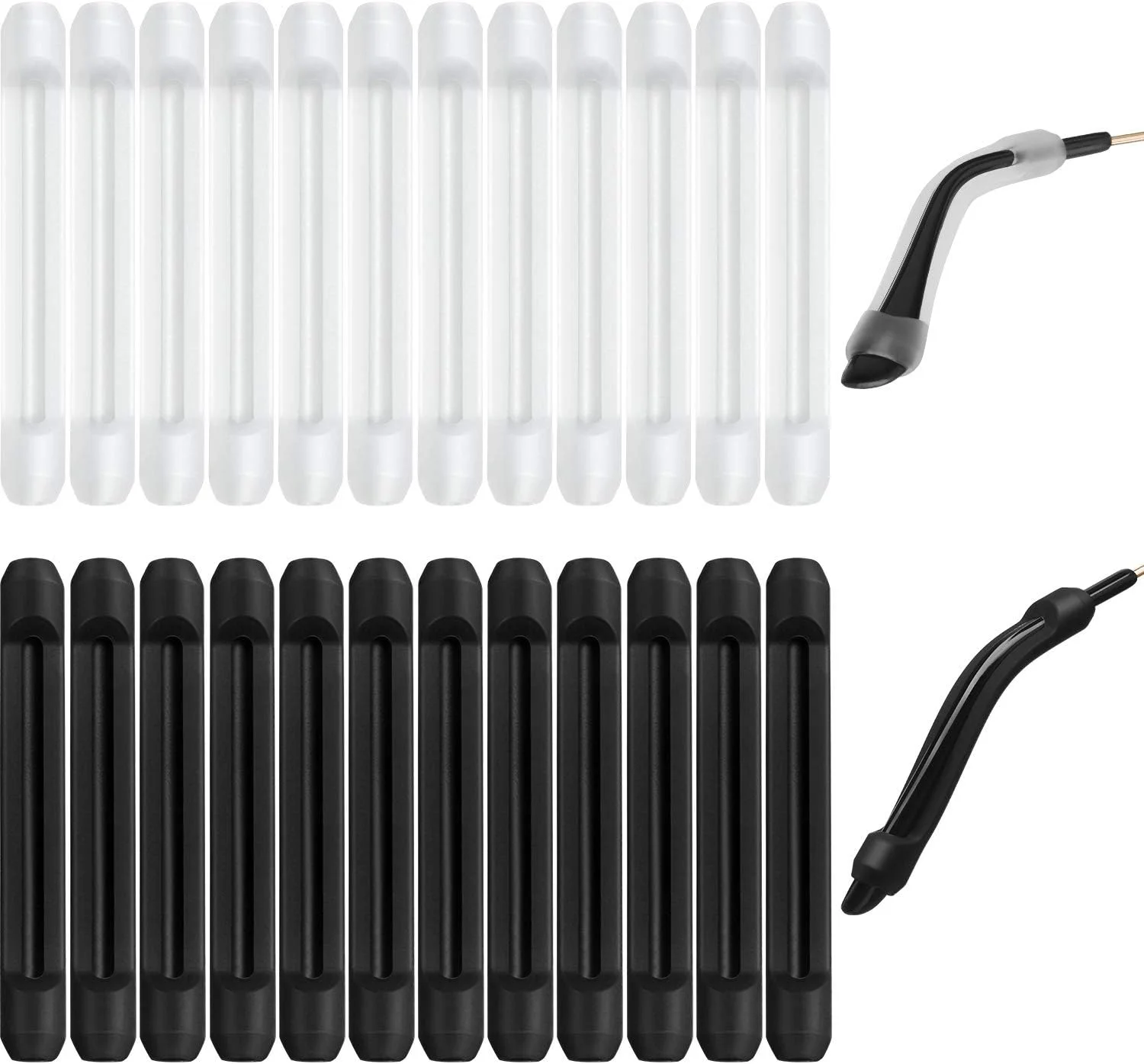 ۱۲ جفت بالشتک نرم سیلیکونی عینک، روکش دسته عینک، پدهای عینک ضد لغزش، قلاب گوش عینک، روکش پایه عینک، نگهدارنده بند عینک ورزشی برای عینک مطالعه (مجموعه رنگ ۲)