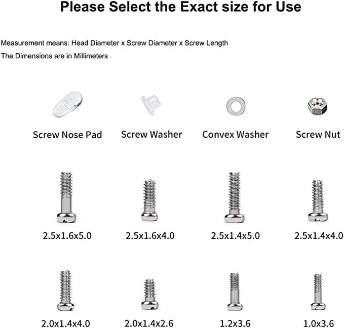 مجموعه ابزار تعمیر عینک Azonee، ابزار تعمیر عینک با پیچ و پد بینی عینک، مجموعه پیچ گوشتی دقیق، پارچه تمیز کننده و موچین، مناسب برای عینک، تلفن های همراه، ساعت