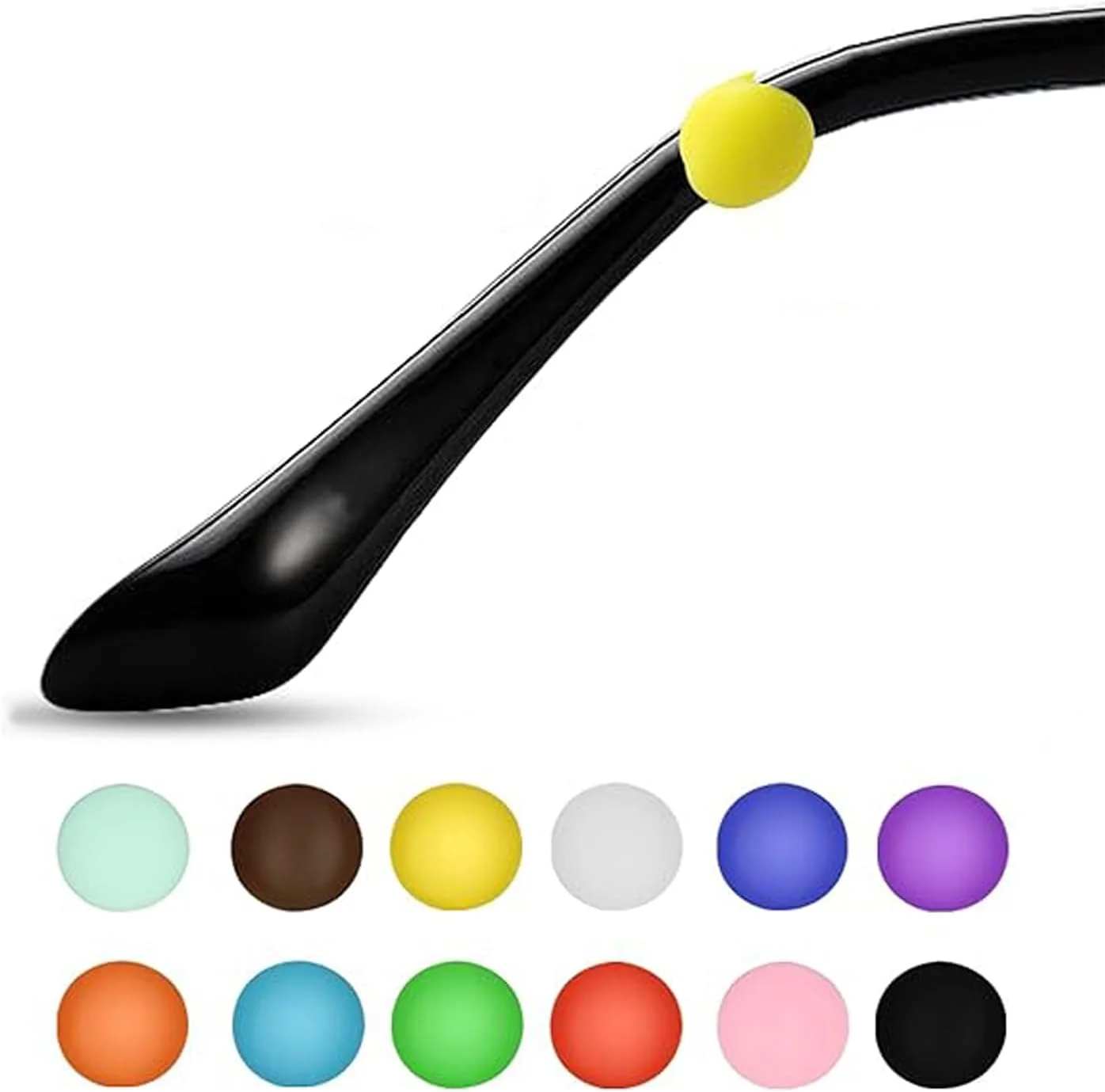 گیره های نگهدارنده عینک 12 جفتی، ضد لغزش، بالشتک گوشی، قلاب عینک، نگهدارنده گوشی برای عینک، عینک مطالعه، عینک آفتابی (12 رنگ)