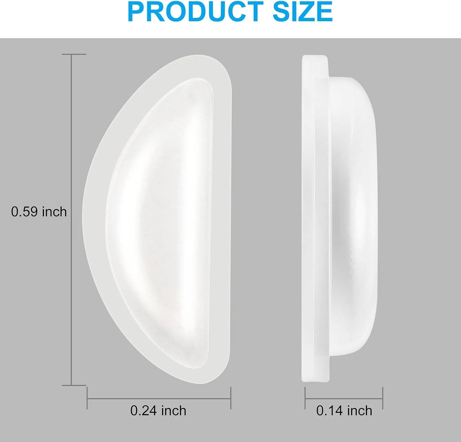پدهای بینی عینک Jaffiust، پد بینی عینک سیلیکونی نرم و راحت، گیره های عینک محفظه هوا با قابلیت افزایش ارتفاع و ضد لغزش برای عینک و عینک آفتابی، با پشت چسبنده (10 جفت، شفاف)