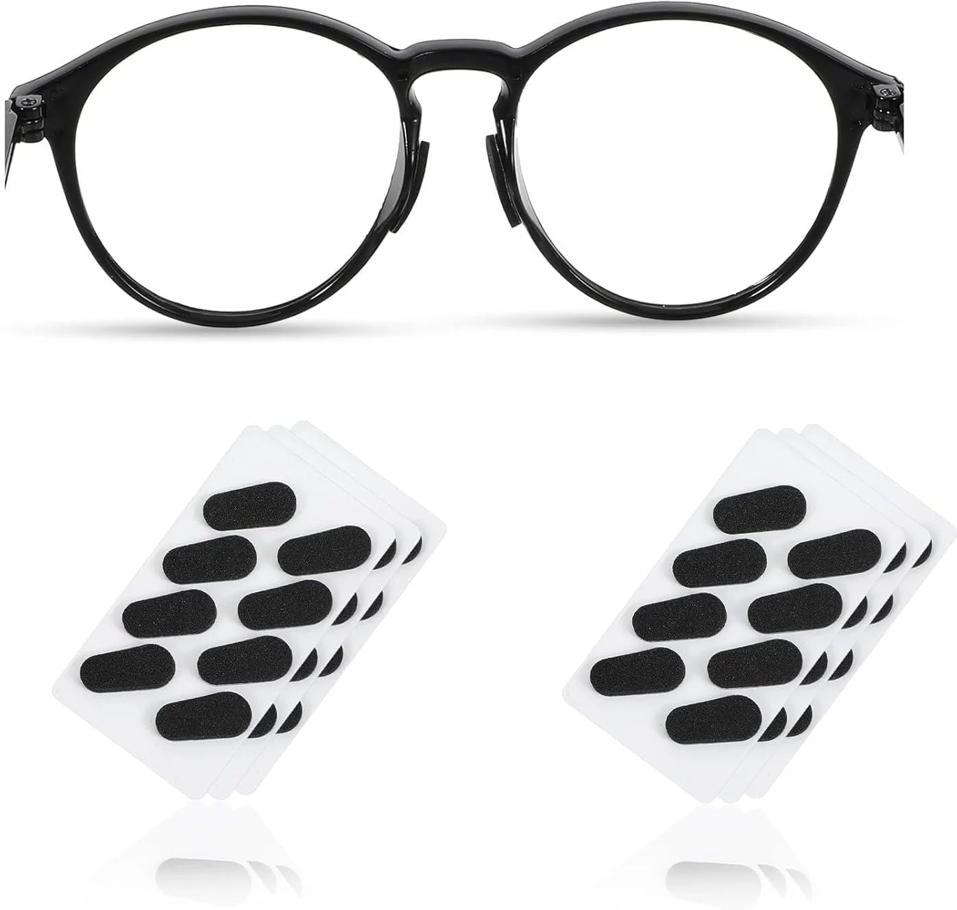 ۶۰ جفت پد بینی فومی مشکی برای عینک، پد بینی فومی نرم خودچسب ضد لغزش عینک، مشکی/۱.۵ میلیمتر ۶۰ جفت پد بینی فومی مشکی برای عینک، پد بینی فومی نرم خودچسب ضد لغزش عینک، مشکی/۱.۵ میلیمتر