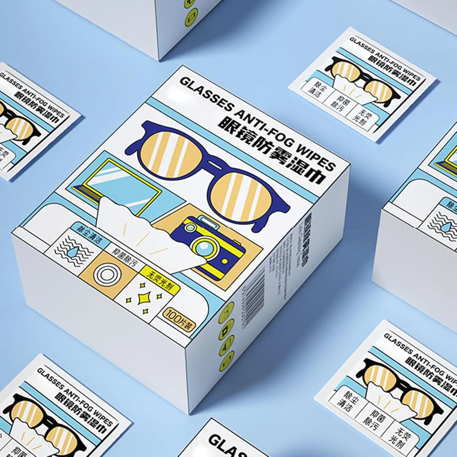 دستمال مرطوب ضد بخار عینک، دستمال تمیز کننده عینک آفتابی | دستمال مرطوب تمیز کننده لنز قابل حمل برای لوازم الکترونیکی خانگی، کامپیوتر، دوربین، ساعت هوشمند، عینک آفتابی، گوشی دستمال مرطوب ضد بخار عینک، دستمال تمیز کننده عینک آفتابی | دستمال مرطوب تمیز کننده لنز قابل حمل برای لوازم الکترونیکی خانگی، کامپیوتر، دوربین، ساعت هوشمند، عینک آفتابی، گوشی