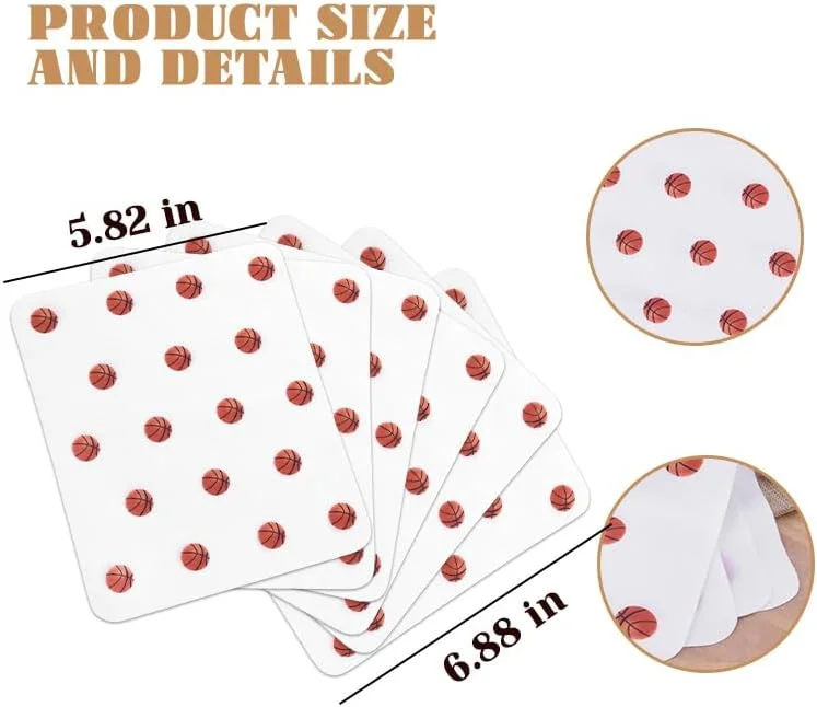 دستمال تمیز کننده میکروفایبر بسکتبال برای عینک، دستمال تمیز کننده لنز با طرح بسکتبال، دستمال مرطوب تمیز کننده شیشه برای عینک، عینک محافظ، کلاه ایمنی موتور سیکلت، دستمال مرطوب تمیز کننده لنز دوربین برای بزرگسالان 6 عدد دستمال تمیز کننده میکروفایبر بسکتبال برای عینک، دستمال تمیز کننده لنز با طرح بسکتبال، دستمال مرطوب تمیز کننده شیشه برای عینک، عینک محافظ، کلاه ایمنی موتور سیکلت، دستمال مرطوب تمیز کننده لنز دوربین برای بزرگسالان 6 عدد