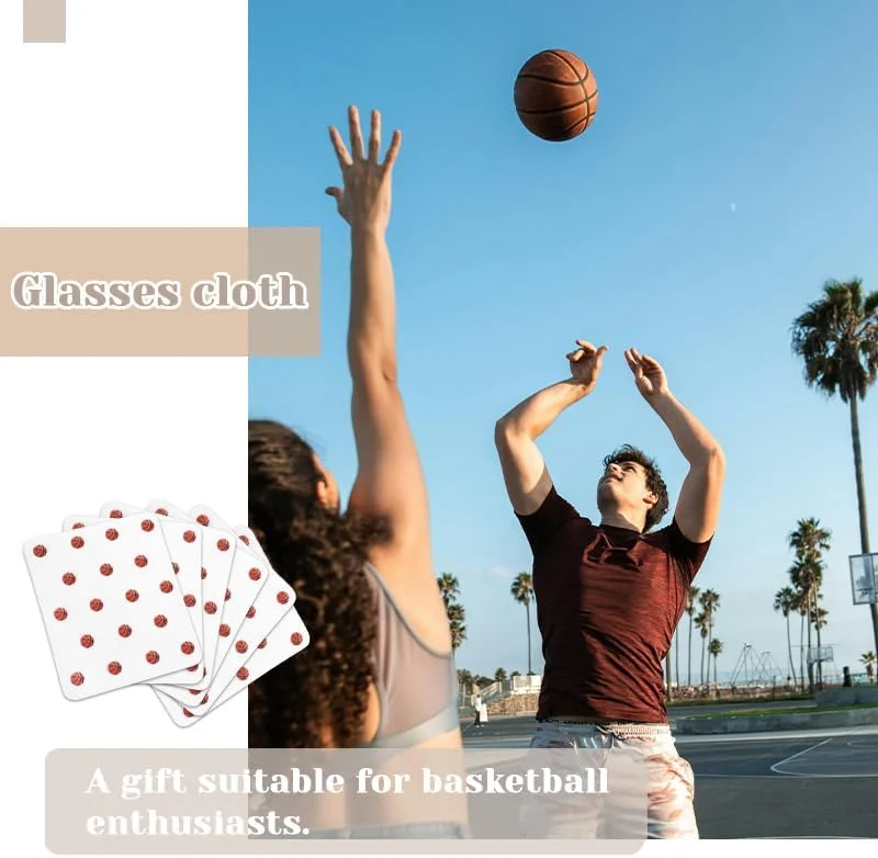 دستمال تمیز کننده میکروفایبر بسکتبال برای عینک، دستمال تمیز کننده لنز با طرح بسکتبال، دستمال مرطوب تمیز کننده شیشه برای عینک، عینک محافظ، کلاه ایمنی موتور سیکلت، دستمال مرطوب تمیز کننده لنز دوربین برای بزرگسالان 6 عدد دستمال تمیز کننده میکروفایبر بسکتبال برای عینک، دستمال تمیز کننده لنز با طرح بسکتبال، دستمال مرطوب تمیز کننده شیشه برای عینک، عینک محافظ، کلاه ایمنی موتور سیکلت، دستمال مرطوب تمیز کننده لنز دوربین برای بزرگسالان 6 عدد