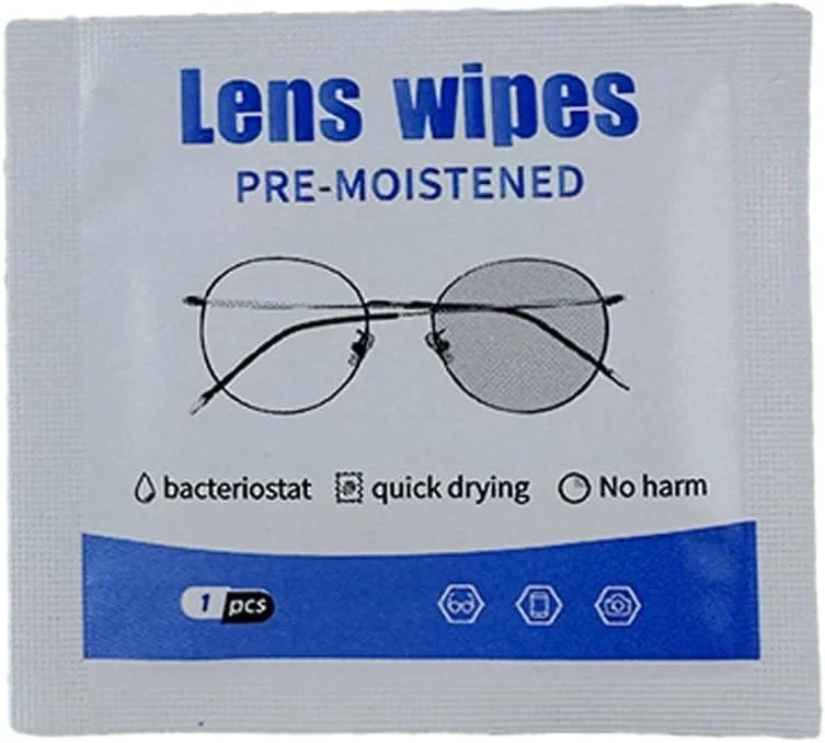 دستمال مرطوب پاک کننده لنز کمانی، 200 عدد، دستمال مرطوب ضد بخار لنز، دستمال مرطوب پاک کننده سریع لنز برای عینک، دوربین، صفحه نمایش، از قبل مرطوب شده و قابل حمل، بسته بندی تکی