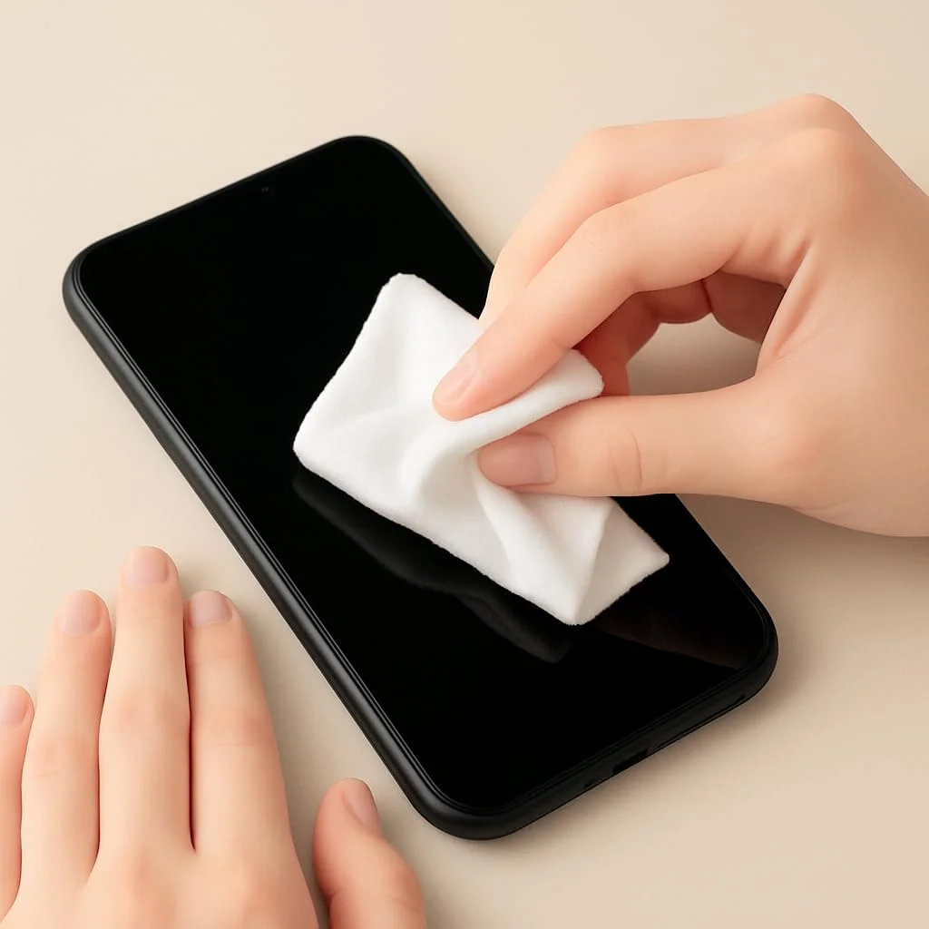 دستمال میکروفایبر فوق العاده ظریف برای شیشه، 16x16 سانتی متر