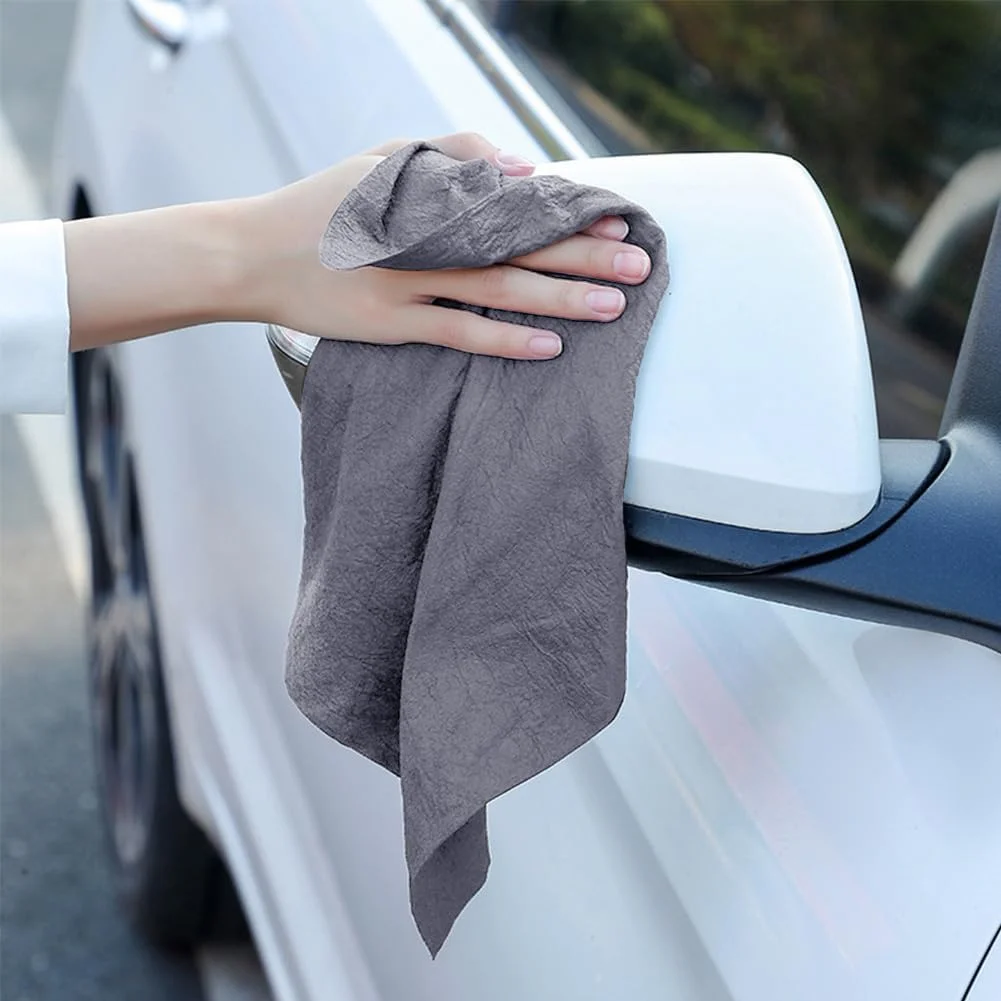 ست 5 عددی دستمال جادویی تمیز کننده شیشه، دستمال بدون پرز و علامت، دستمال میکروفیبر قابل استفاده مجدد برای آینه (25x20 سانتی متر) ست 5 عددی دستمال جادویی تمیز کننده شیشه، دستمال بدون پرز و علامت، دستمال میکروفیبر قابل استفاده مجدد برای آینه (25x20 سانتی متر)