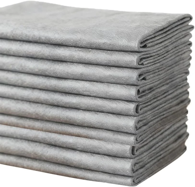 ۱۰ عدد دستمال جادویی برای تمیز کردن شیشه، بدون به جا گذاشتن لکه یا آسیب رساندن به دست، بدون ایجاد رد آب هنگام تمیز کردن آینه و شیشه، پد تمیز کننده خانگی