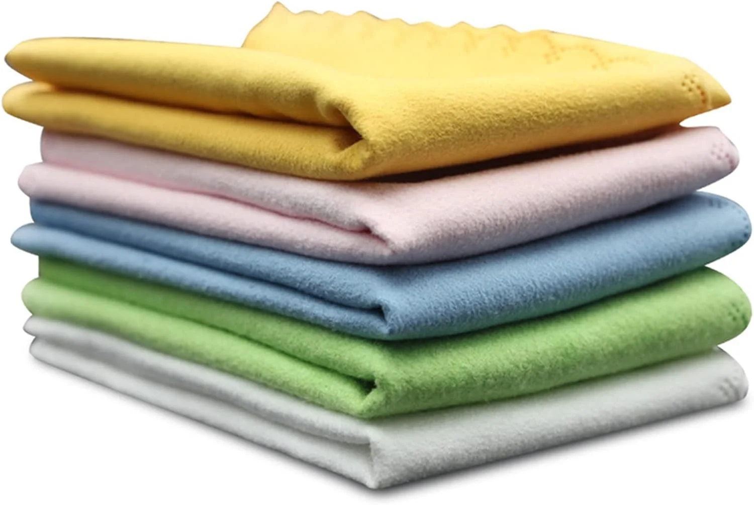 دستمال میکروفایبر تمیز کننده، ست 5 عددی دستمال نرم با لبه های خاص برای تمیز کردن سازهای موسیقی گیتار، ویولن، پیانو، LCD و موارد دیگر