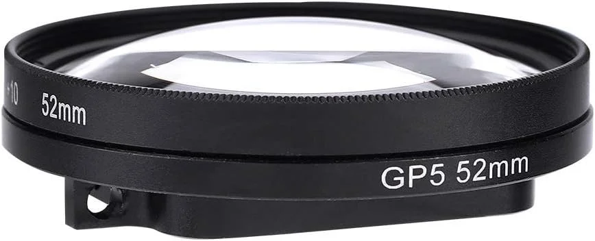 لنز ماکرو 10X بزرگنمایی Jectse برای دوربین اکشن 6/5، سازگار با فیلتر غواصی، برای عکاسی از زندگی دریایی