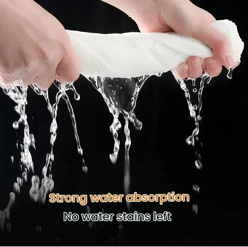 بسته 2 عددی دستمال پولیش ظروف شیشه ای میکروفایبر ممتاز، حوله های خشک کن بزرگ بدون پرز برای لیوان ها، پایه های لیوان، ظروف شیشه ای، لنز دوربین، 30 در 30 سانتی متر (سفید، 2 عدد)