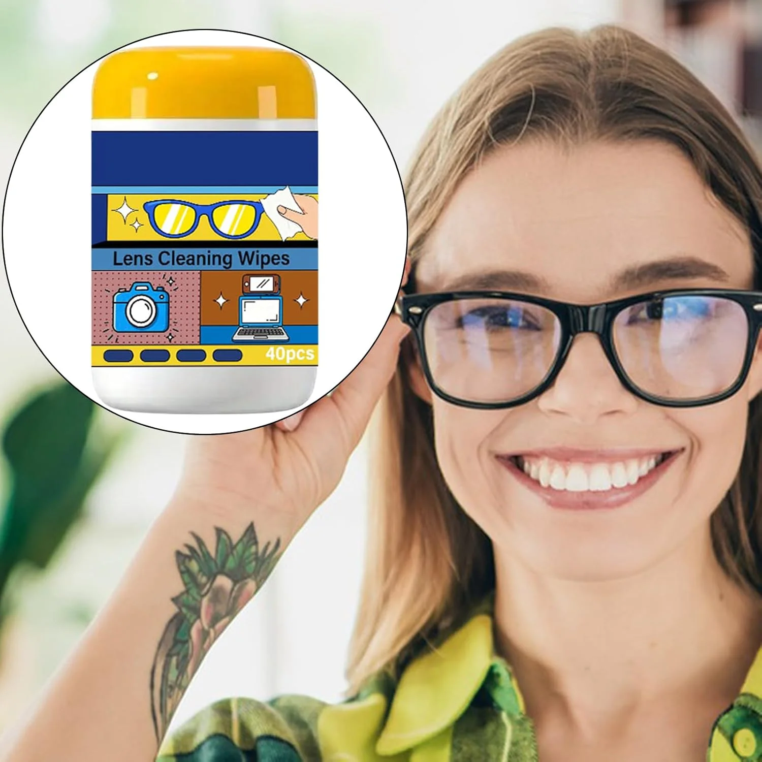 دستمال مرطوب تمیز کننده | چند منظوره، بدون ایجاد خط و خش، دستمال مرطوب ملایم لکه برداری | برای شیشه، آینه، پنجره، صفحه تلویزیون، تلفن های هوشمند، تبلت ها، مانیتورها، عینک دستمال مرطوب تمیز کننده | چند منظوره، بدون ایجاد خط و خش، دستمال مرطوب ملایم لکه برداری | برای شیشه، آینه، پنجره، صفحه تلویزیون، تلفن های هوشمند، تبلت ها، مانیتورها، عینک