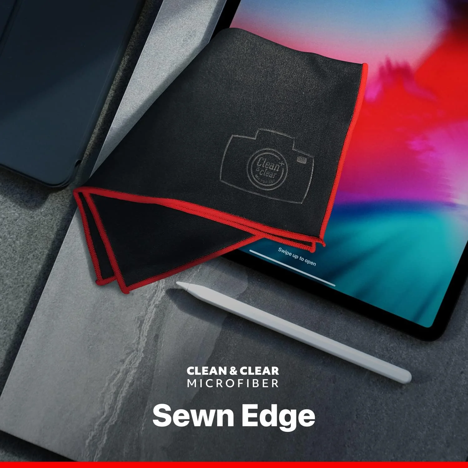 دستمال میکروفایبر فوق العاده بزرگ پاک کننده Clean & Clear، بسته 10 عددی - میکروفایبر فوق العاده با کیفیت برای لنز دوربین، عینک، صفحه نمایش و تمام لنزها دستمال میکروفایبر فوق العاده بزرگ پاک کننده Clean & Clear، بسته 10 عددی - میکروفایبر فوق العاده با کیفیت برای لنز دوربین، عینک، صفحه نمایش و تمام لنزها