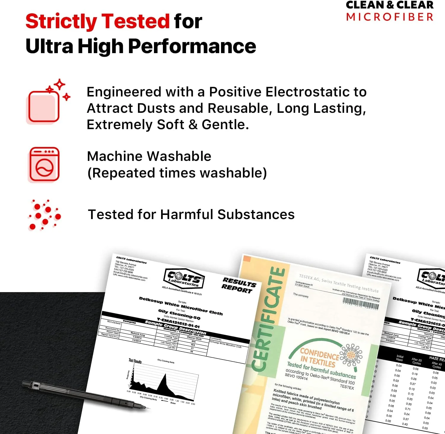 دستمال میکروفایبر فوق العاده بزرگ پاک کننده Clean & Clear، بسته 10 عددی - میکروفایبر فوق العاده با کیفیت برای لنز دوربین، عینک، صفحه نمایش و تمام لنزها دستمال میکروفایبر فوق العاده بزرگ پاک کننده Clean & Clear، بسته 10 عددی - میکروفایبر فوق العاده با کیفیت برای لنز دوربین، عینک، صفحه نمایش و تمام لنزها