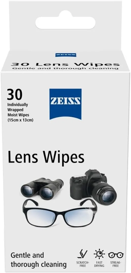 دستمال مرطوب لنز زایس - جعبه 30 عددی، کوچک، NSN 9005.9, 000000-2462-614