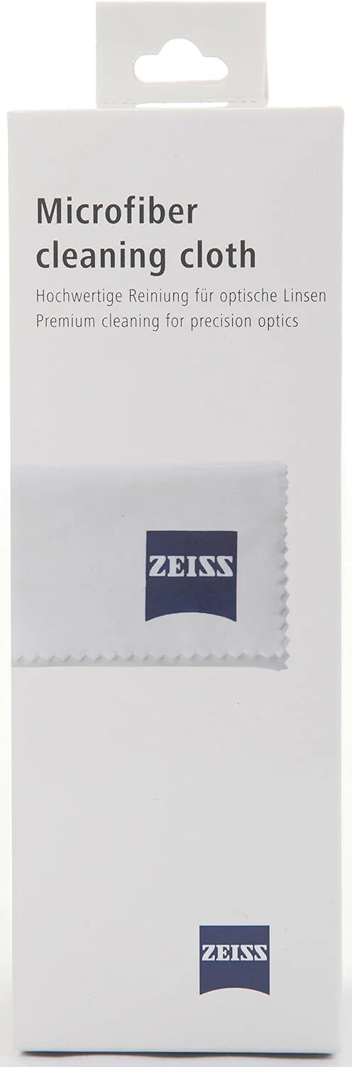 دستمال میکروفایبر زایس - دستمال میکروفایبر سفید برای لنزها، فیلترها، عینک، دوربین شکاری و نمایشگرهای LCD