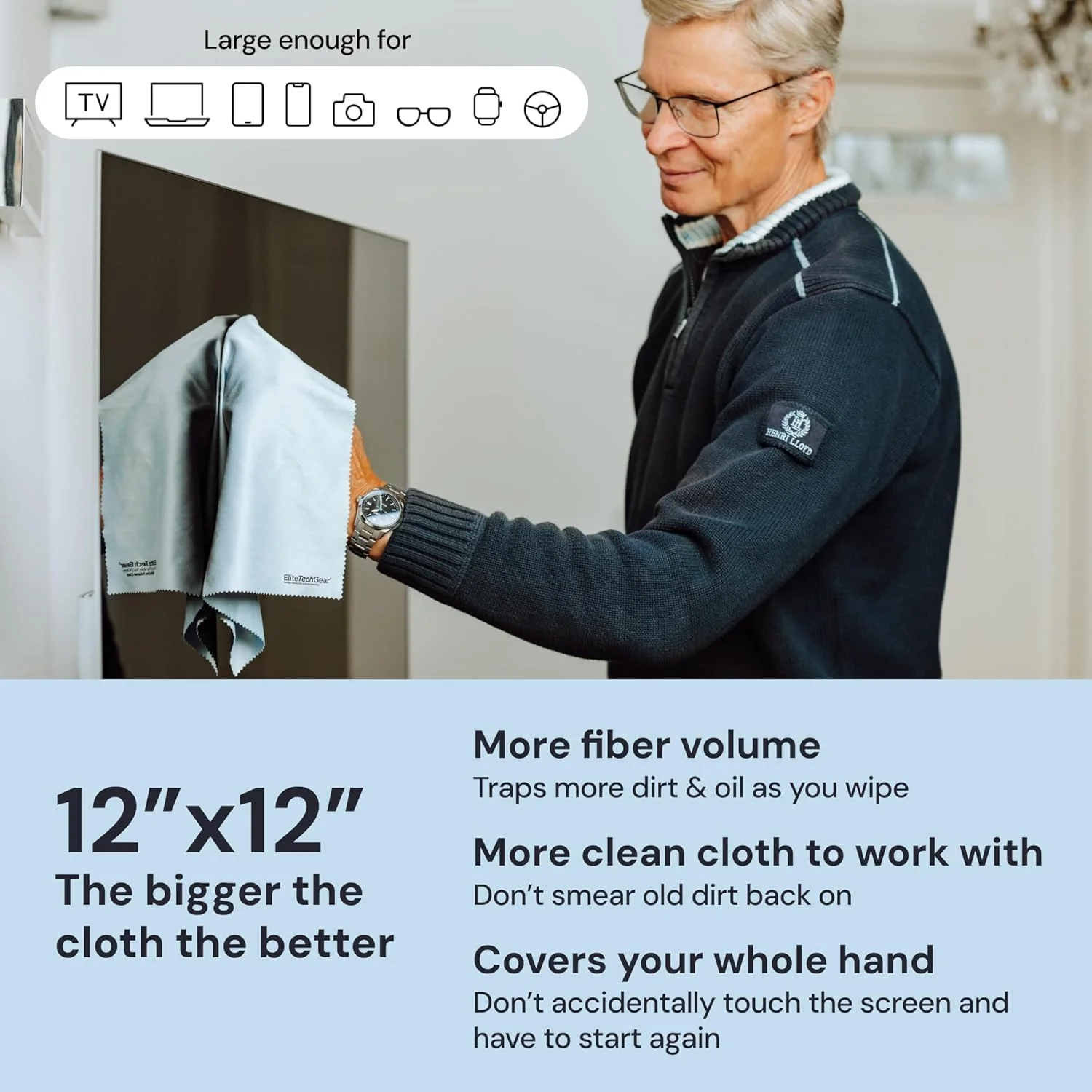 مجموعه تمیز کننده لنز، صفحه نمایش و عینک الیت تک گیر - اسپری 3 عددی (2x118ml+30ml) با 2 پارچه میکروفایبر - محلول بدون الکل - تمیز کننده عینک 5 تکه