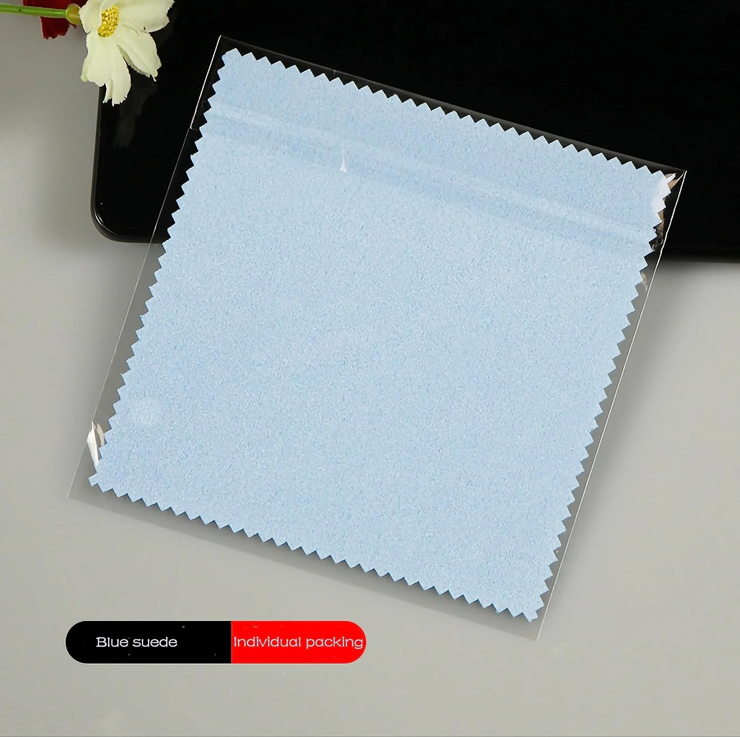 دستمال تمیز کننده سازگار با محیط زیست 12 عددی، مناسب برای تمیز کردن صفحه نمایش، جلوگیری از گرد و غبار، پاک کردن عینک، جواهرات دوربین، دستمال تمیز کننده جیر قابل حمل، دستمال تمیز کننده تلفن همراه، (15*15 سانتی متر، سفید)