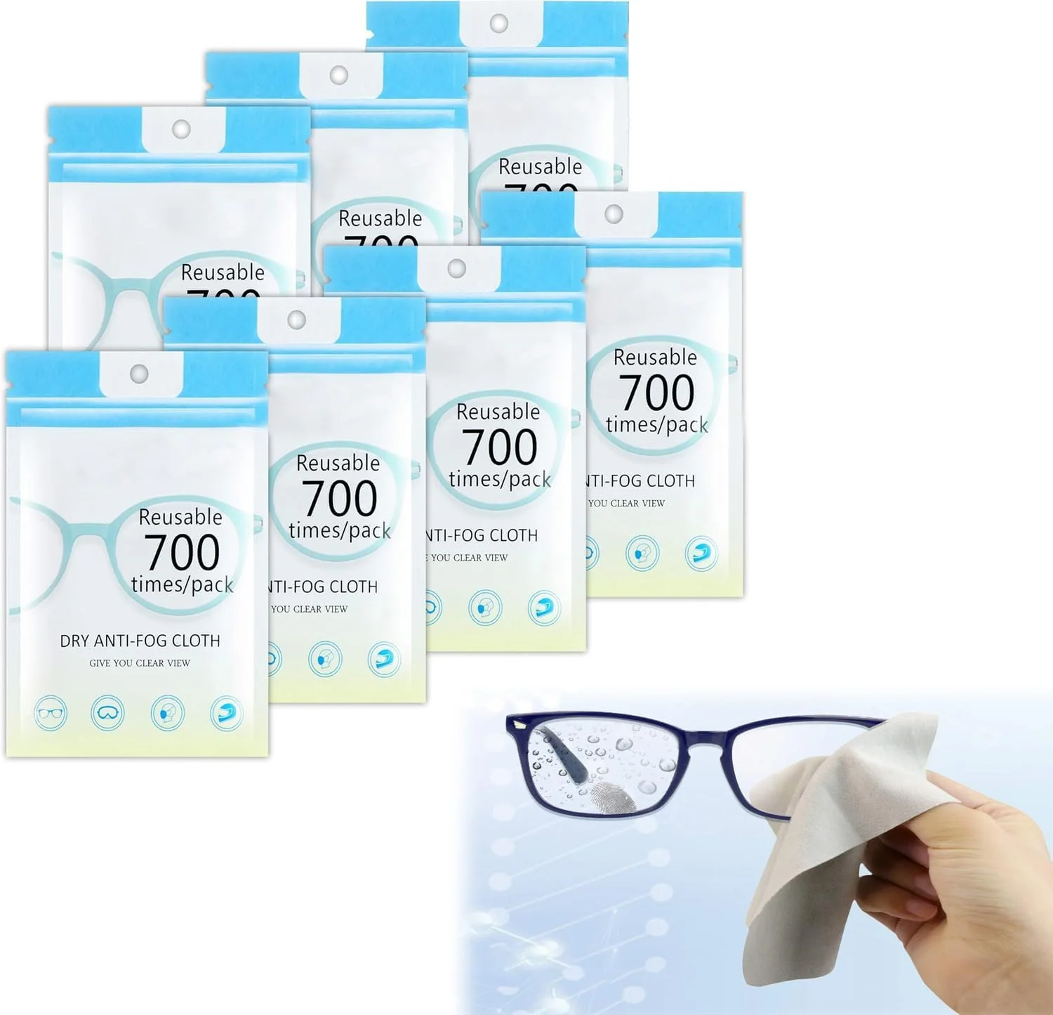 دستمالهای تمیز کننده ضد بخار عینک Azonee، بسته 50 عددی دستمال ضد بخار، دستمال تمیز کننده عینک ضد بخار میکروفیبر، دستمال مرطوب لنز برای تمام صفحه نمایش دستگاه های الکترونیکی، دستمال مرطوب لنز برای لنز دوربین دستمالهای تمیز کننده ضد بخار عینک Azonee، بسته 50 عددی دستمال ضد بخار، دستمال تمیز کننده عینک ضد بخار میکروفیبر، دستمال مرطوب لنز برای تمام صفحه نمایش دستگاه های الکترونیکی، دستمال مرطوب لنز برای لنز دوربین
