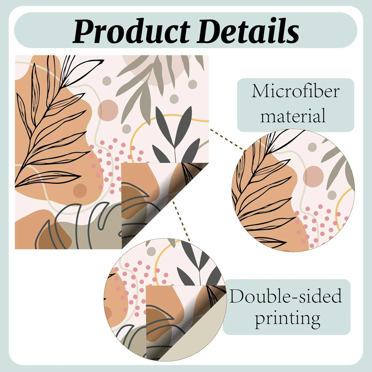 CREATCABIN بسته 6 عددی دستمال تمیز کننده ضخیم عینک، طرح بوهو، دستمال تمیز کننده میکروفیبر، دستمال تمیز کننده زیبای عینک، دستمال نرم برای استفاده مجدد، مناسب برای عینک زنانه، صفحه نمایش گوشی، لنز دوربین 15x15 سانتی متر