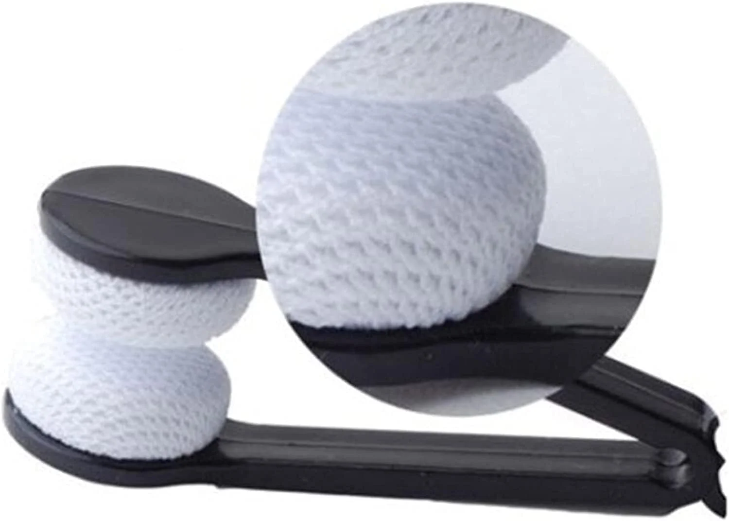 دستمال مرطوب تمیز کننده عینک، لوازم تمیز کننده عینک آفتابی، حمل آسان، مشکی