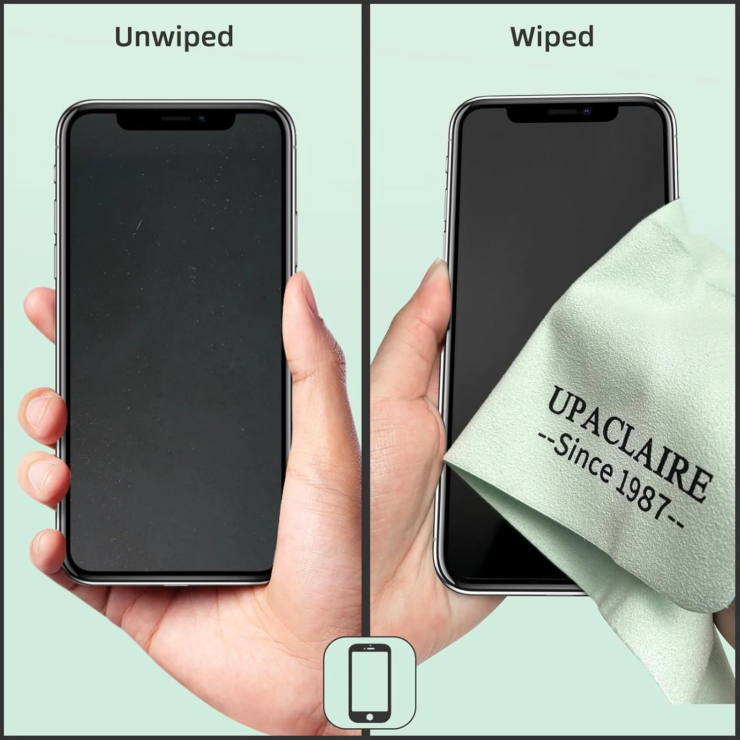 دستمال عینک جیر 20 در 25 سانتیمتر، بسیار بزرگ، قابل شستشو، بادوام، جنس فوق العاده ظریف و با کیفیت بالا برای عینک، لنز، لوازم الکترونیکی و صفحه نمایش دستمال عینک جیر 20 در 25 سانتیمتر، بسیار بزرگ، قابل شستشو، بادوام، جنس فوق العاده ظریف و با کیفیت بالا برای عینک، لنز، لوازم الکترونیکی و صفحه نمایش