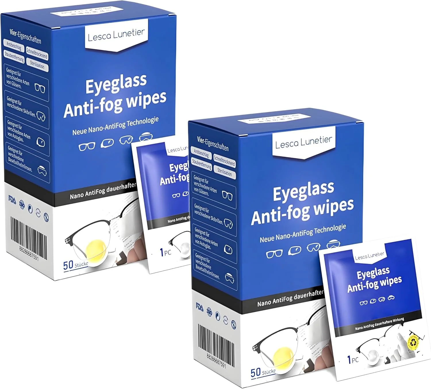 دستمال مرطوب ضد بخار NALACAL، 100 عددی، مناسب برای تمیز کردن عینک، لنز عینک، صفحه نمایش، بدون ایجاد خط و خش، مناسب برای عینک طبی، عینک آفتابی، تلفن، لنز دوربین