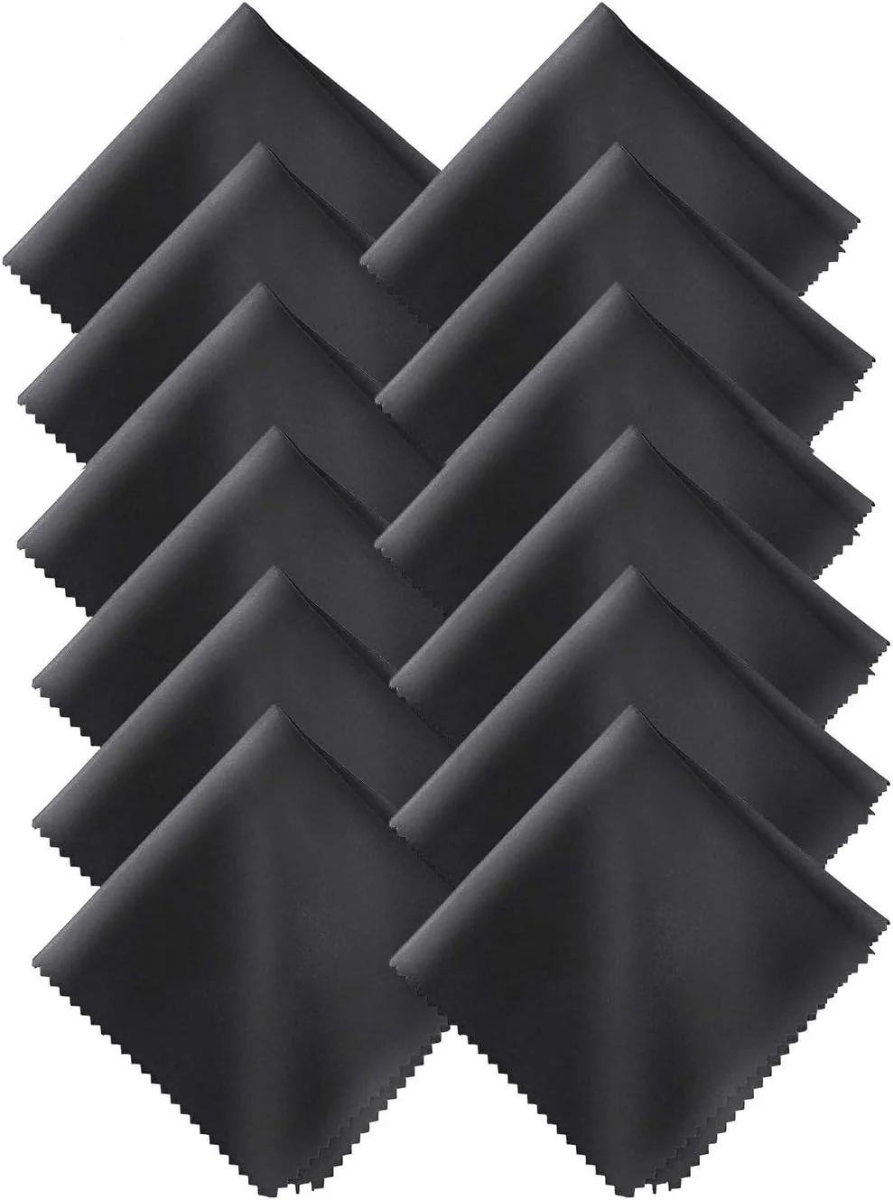 دستمال میکروفایبر تمیز کننده DELFINO، پارچه تمیز کننده عینک 15x15 سانتی متر برای تلفن های همراه، تبلت، لپ تاپ، لنز دوربین، صفحه نمایش های HD، صفحه نمایش های LCD، لنزها، نوت بوک، عینک 12 عدد