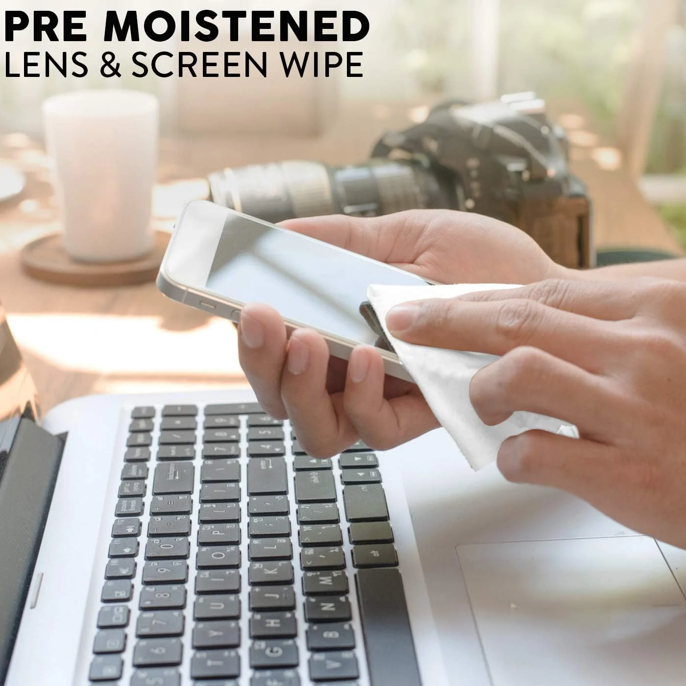 دستمال مرطوب لنز چک، 300 عدد دستمال تمیز کننده از پیش مرطوب شده برای دوربین ها، لپ تاپ ها، تلفن های همراه، عینک ها، سایر صفحه نمایش ها و موارد دیگر