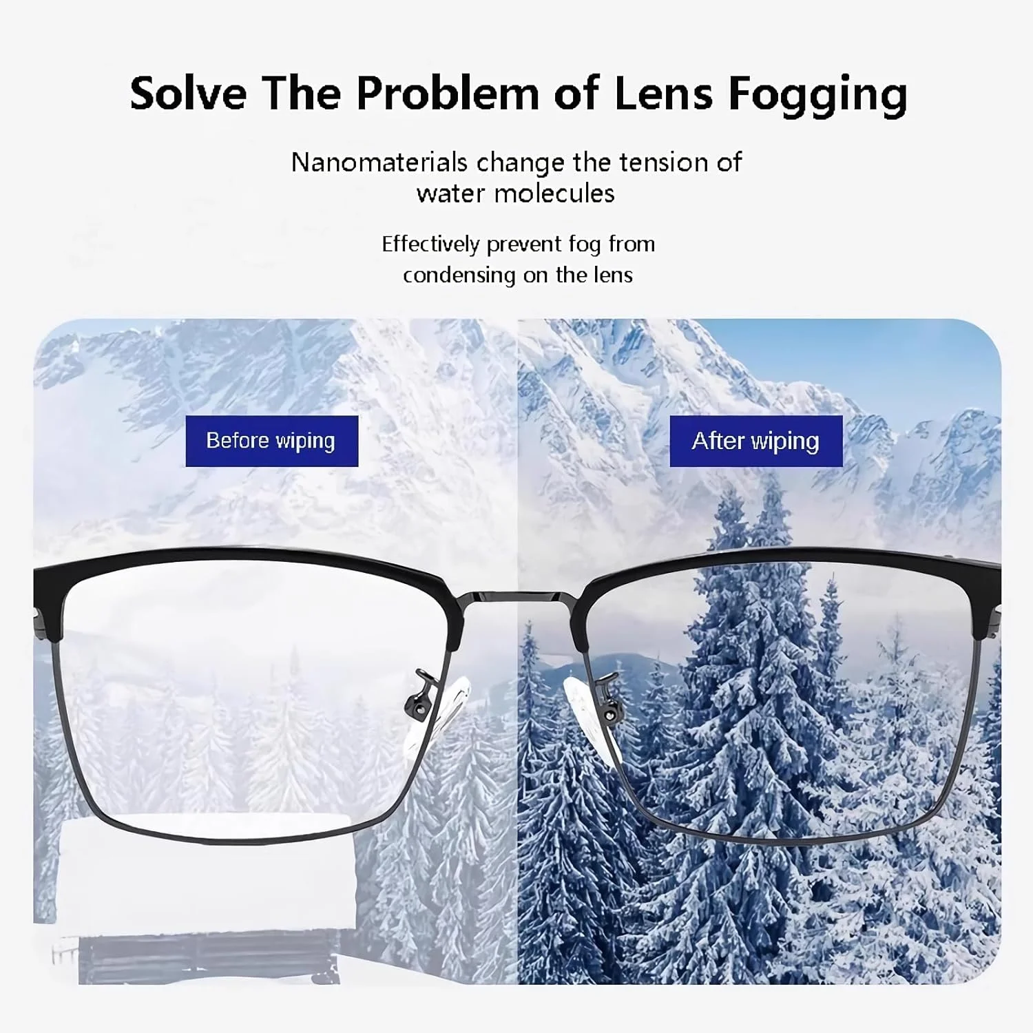 ۱۰۰ عدد دستمال مرطوب ضد بخار، بسته بندی تکی، جلوگیری از بخار روی عینک، محافظ چشم، کلاه کاسکت موتورسیکلت، دوربین و غیره