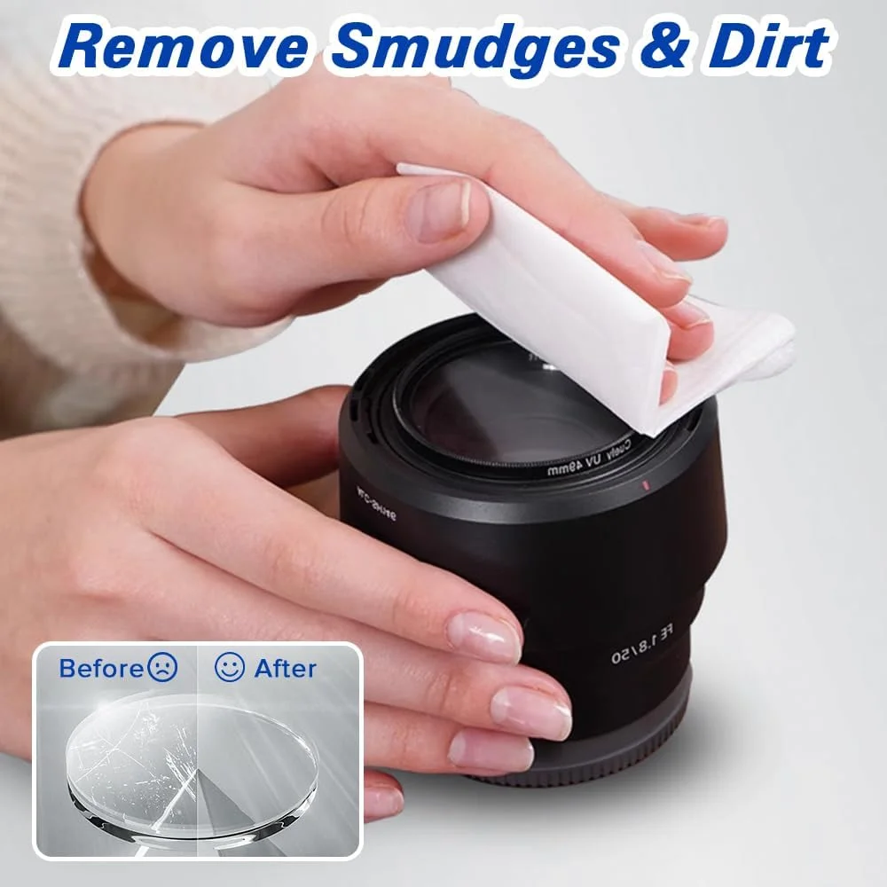 دستمال مرطوب تمیز کننده لنز Yakiter، بسته 100 عددی، دستمال های از پیش مرطوب شده با بسته بندی جداگانه، بدون ایجاد رگه، دستمال مرطوب تمیز کننده عینک برای عینک، لنز دوربین، عینک محافظ، لنز دوربین دستمال مرطوب تمیز کننده لنز Yakiter، بسته 100 عددی، دستمال های از پیش مرطوب شده با بسته بندی جداگانه، بدون ایجاد رگه، دستمال مرطوب تمیز کننده عینک برای عینک، لنز دوربین، عینک محافظ، لنز دوربین