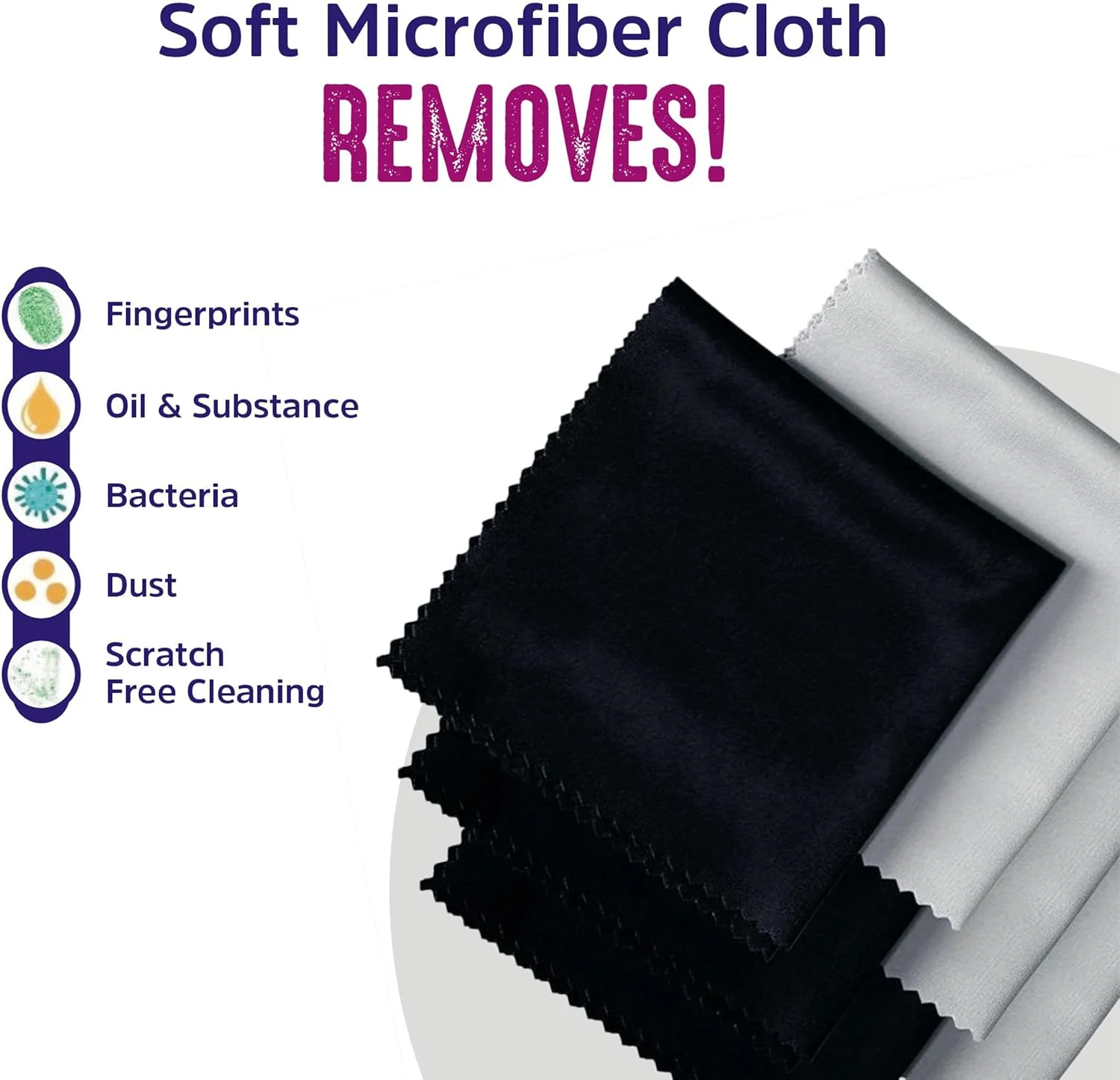دستمال نظافت میکروفایبر نرم برای عینک - 12 عدد - برای تمیز کردن تلفن های همراه، تلفن های اندروید، آیفون، آیپد، لپ تاپ، صفحه نمایش ال سی دی، تبلت، عینک آفتابی، لنز دوربین، عینک و موارد دیگر