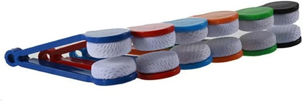 برس تمیز کننده عینک DELFINO، ابزار تمیز کننده عینک آفتابی و عینک طبی با برس نرم میکروفیبر، 5 عدد