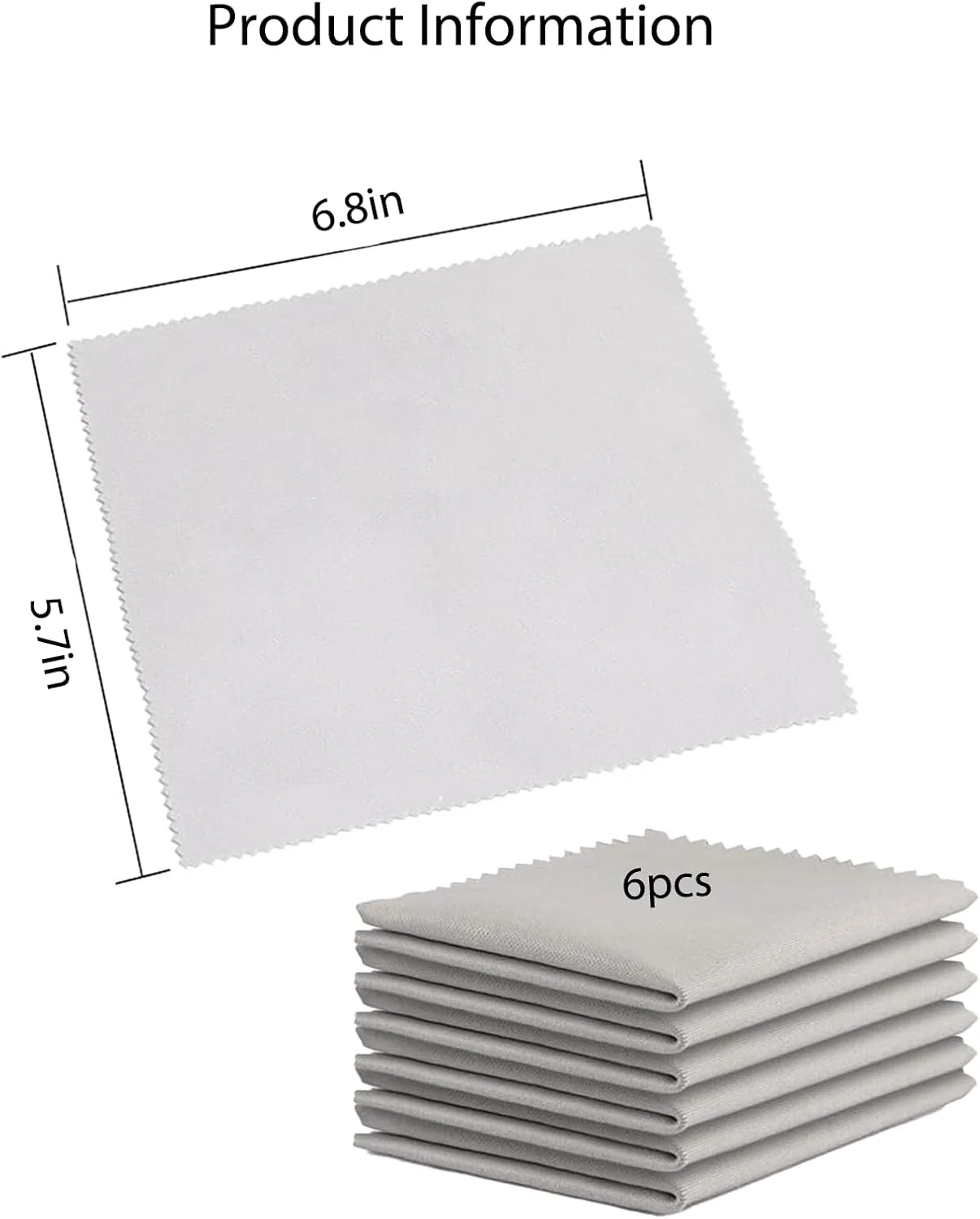 دستمال میکروفایبر تمیز کننده چند منظوره لنز عینک، نرم، قابل استفاده مجدد، غیر سایشی، بسته 6 عددی (خاکستری) دستمال میکروفایبر تمیز کننده چند منظوره لنز عینک، نرم، قابل استفاده مجدد، غیر سایشی، بسته 6 عددی (خاکستری)