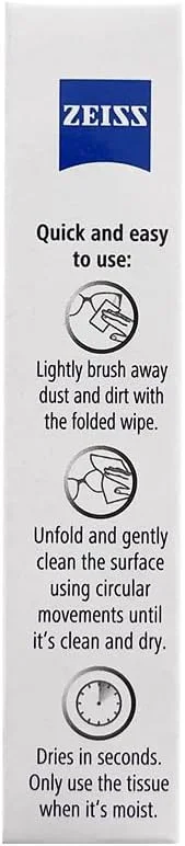 دستمال مرطوب لنز زایس 24 عددی دستمال مرطوب لنز زایس 24 عددی